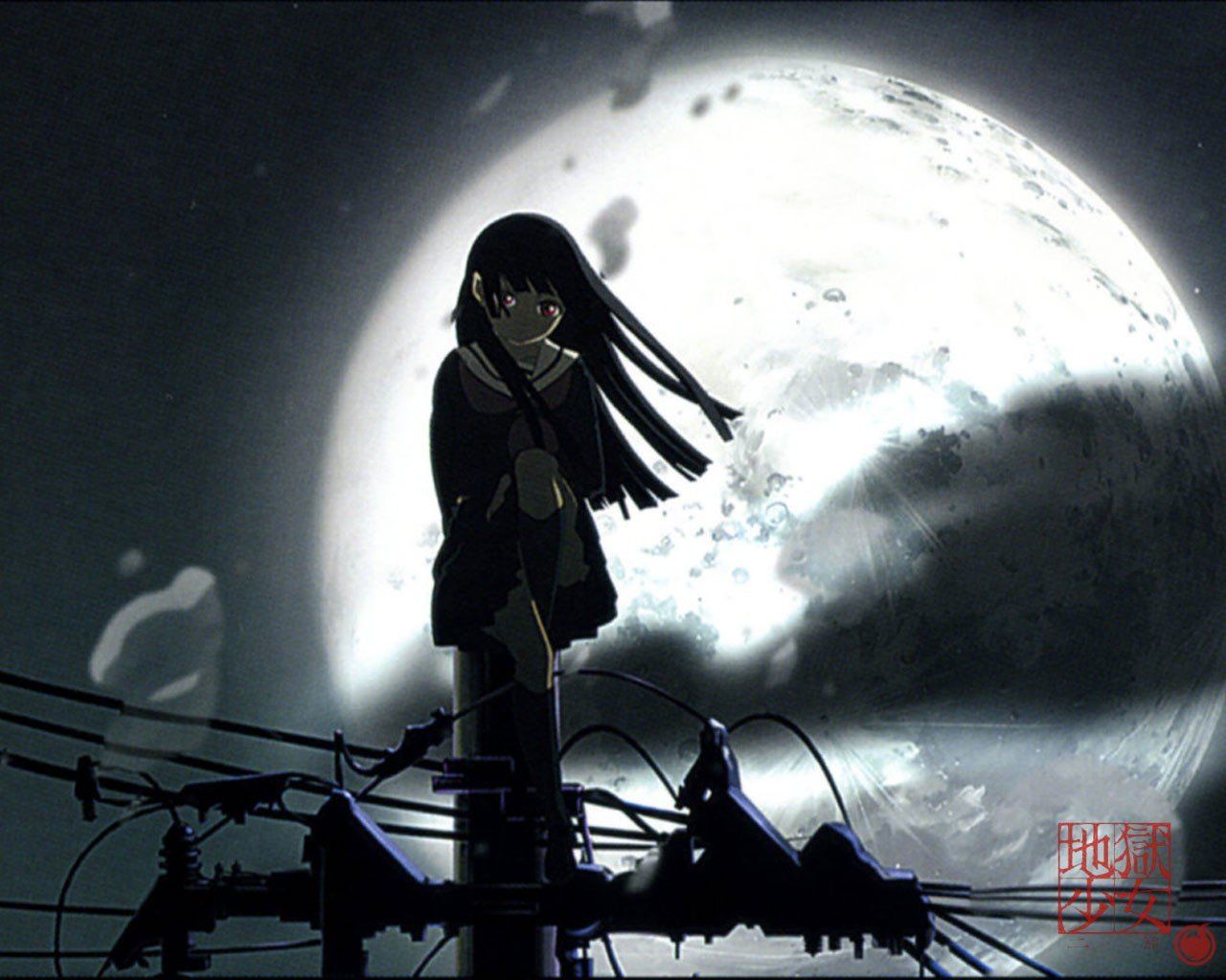 Anime girl Wallpaper 4K Dream Happy girl Moon 8360