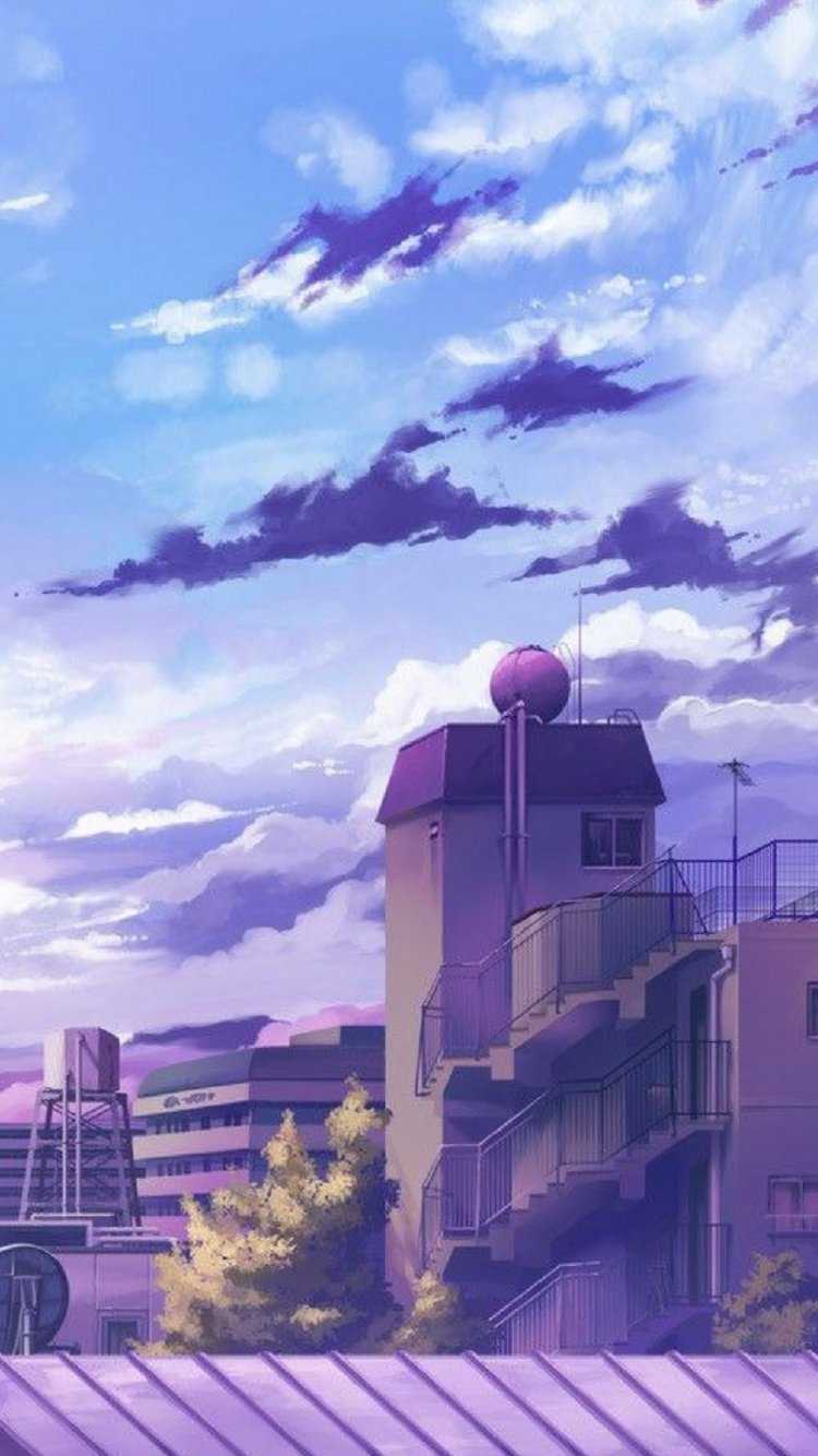 Anime City HD HD Wallpaper (750x1334)