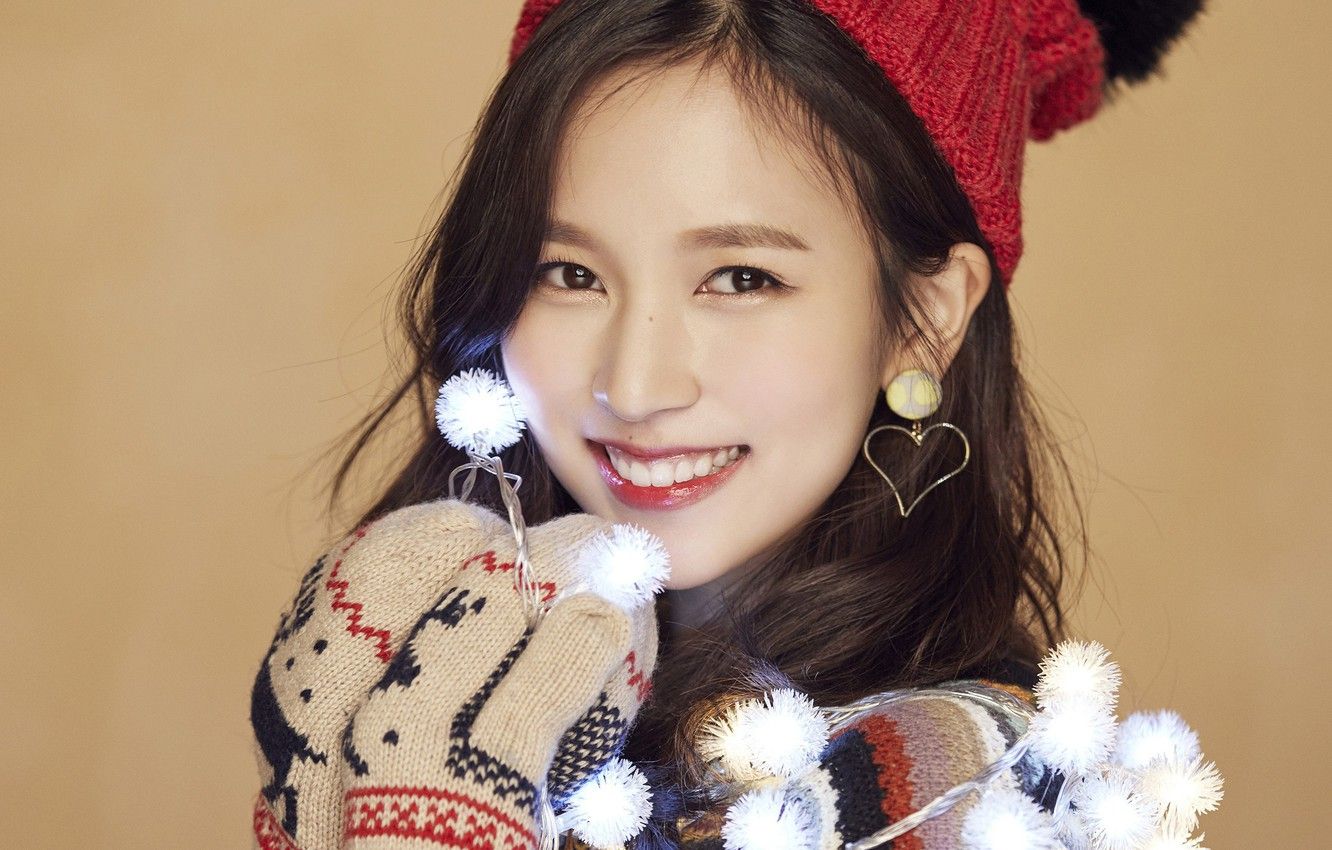 Free download Wallpaper Girl Music Kpop Mina Twice Merry and Happy