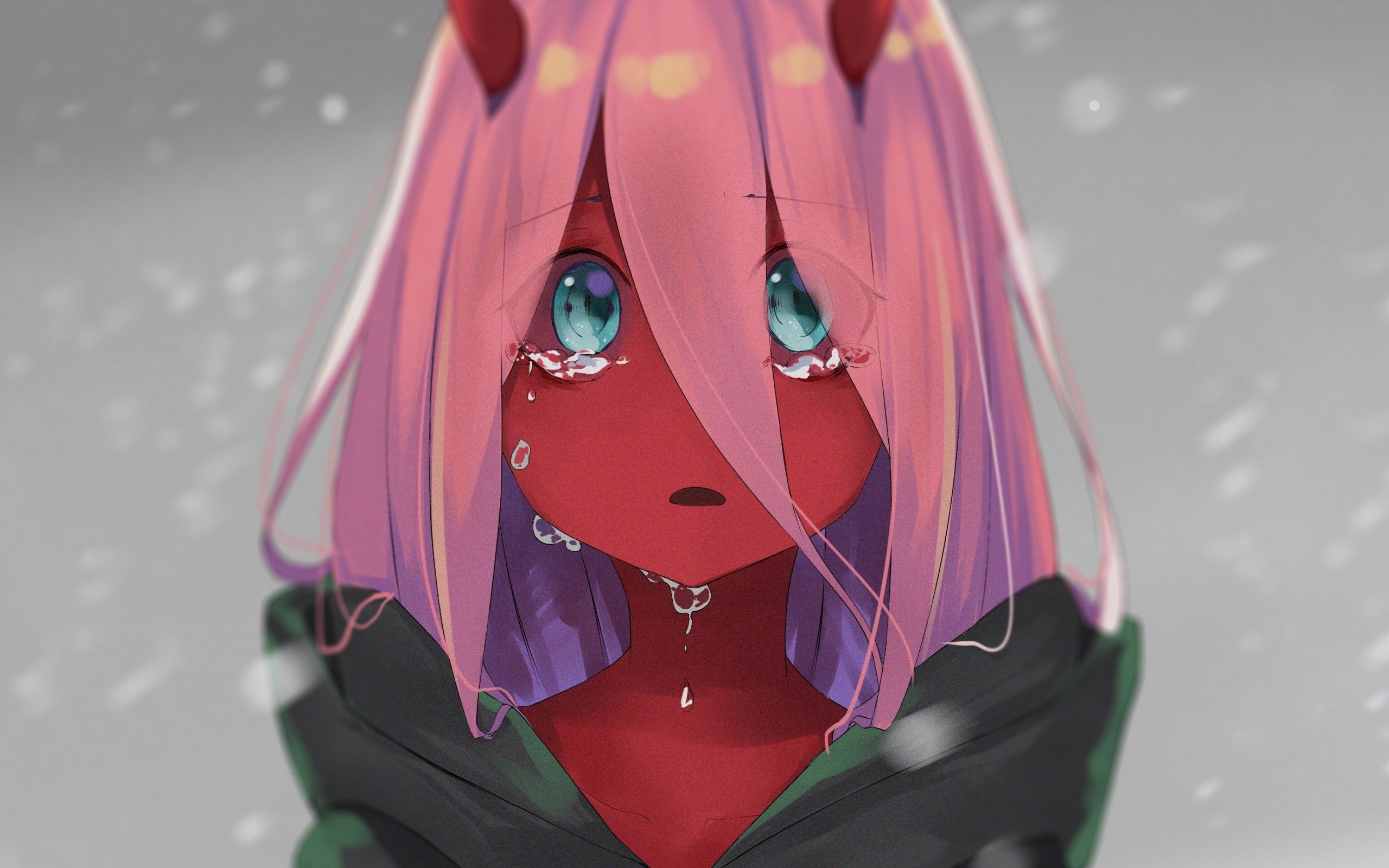 Download 2560x1600 wallpaper cute, red skin, zero two, teen, anime