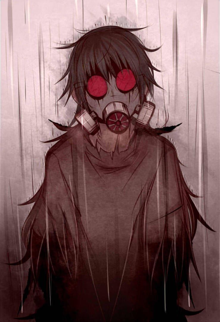 mask #creepy #animeboy. Anime art dark, Dark anime, Creepy drawings