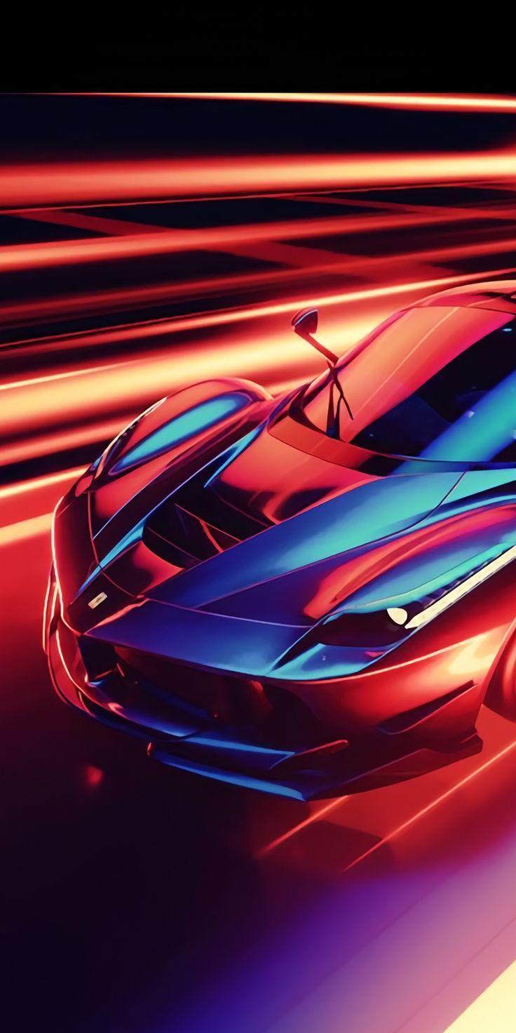 stirring, impressive, formidable wallpaper CGI art, Ferrari