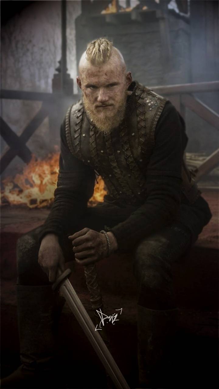 Download Young Bjorn Ironside From Vikings Wallpaper