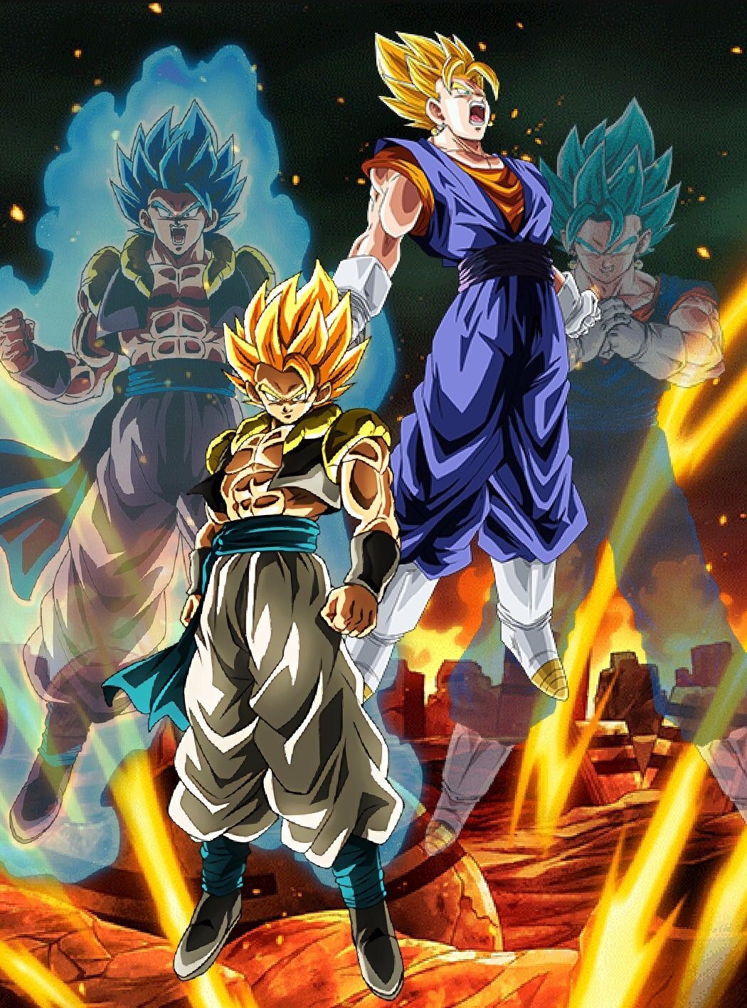 Vegito Blue and Gogeta Blue Wallpaper Poster Canvas by brutifulstore - Issuu