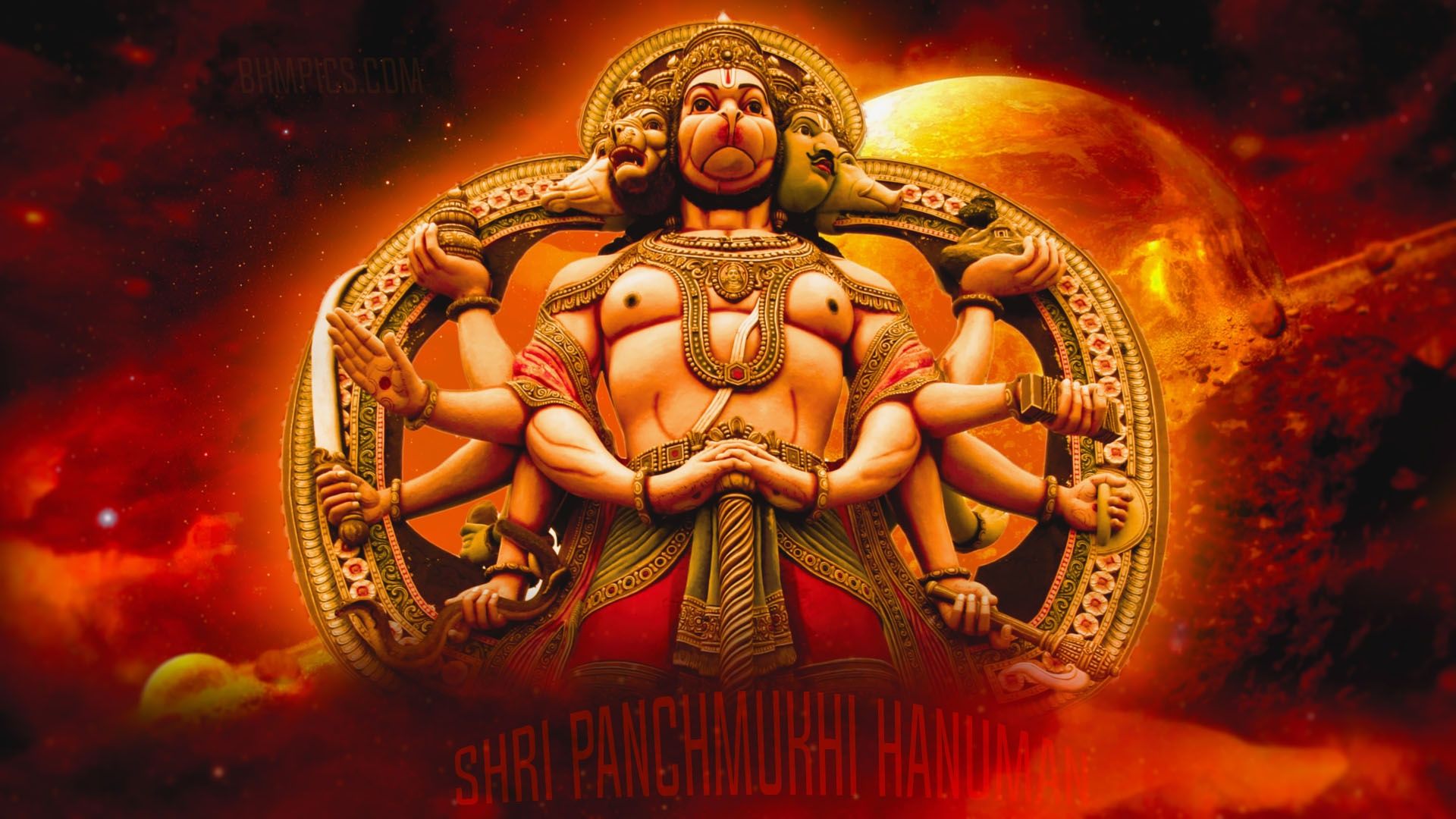 Shri Panchmukhi Hanuman Wallpaper
