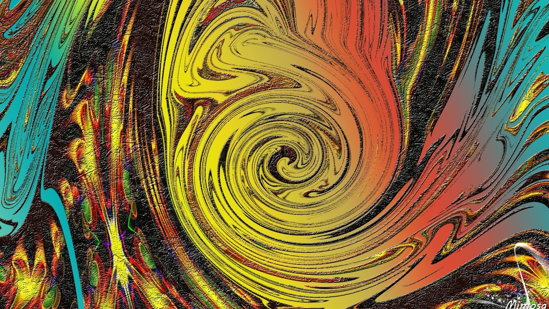 Colorful Swirl HD Wallpaper