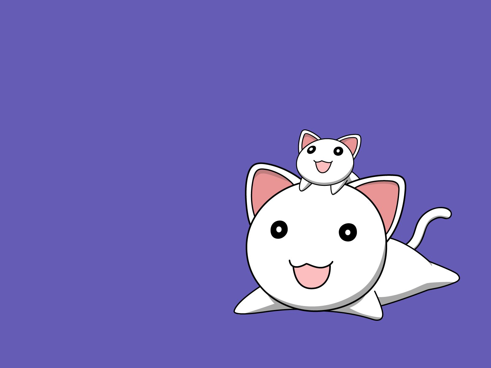 animal azumanga daioh cat nekokoneko purple vector. konachan.com