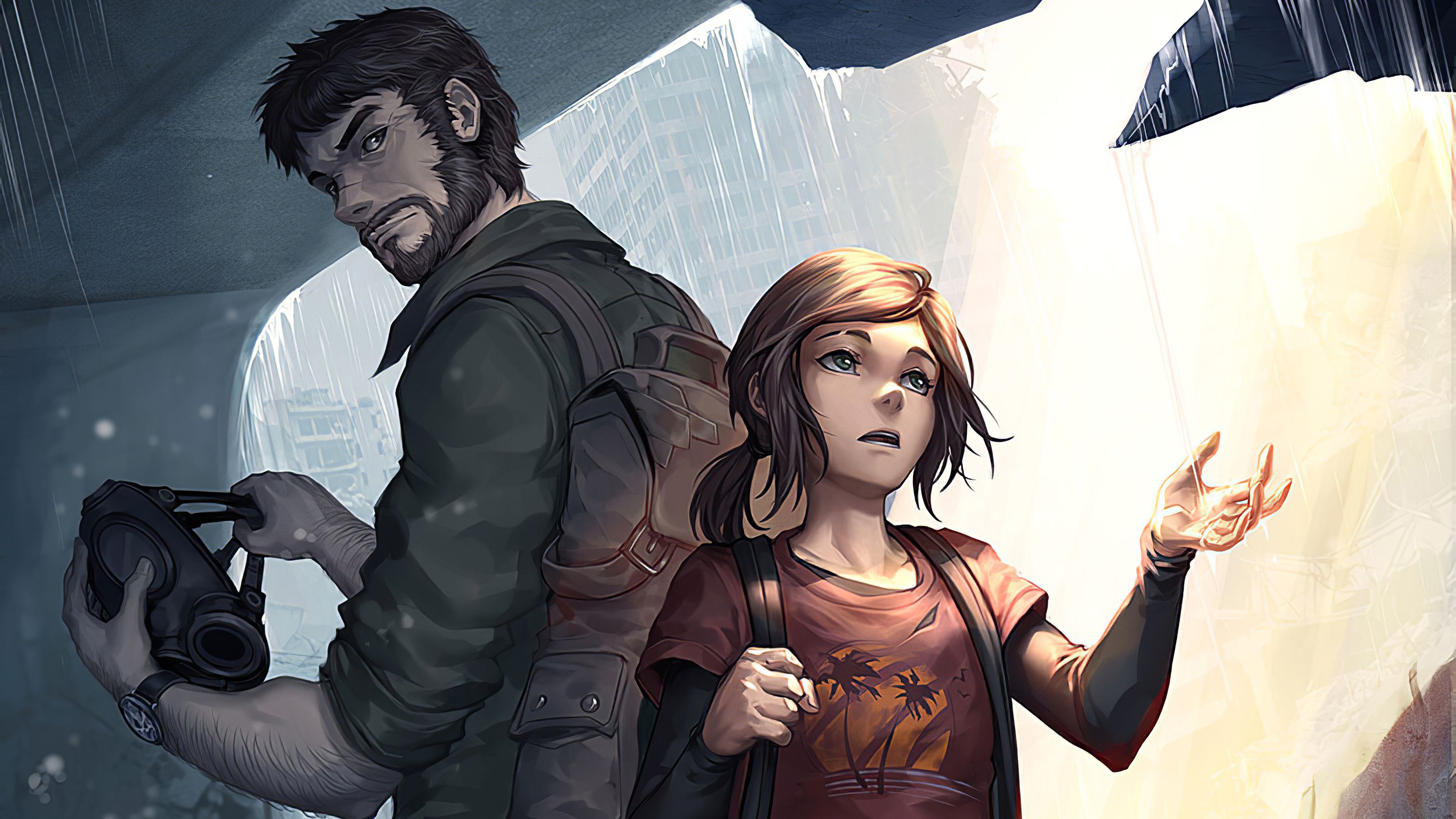 The Last of Us Wallpaper 4K, Joel, Sarah, Passion