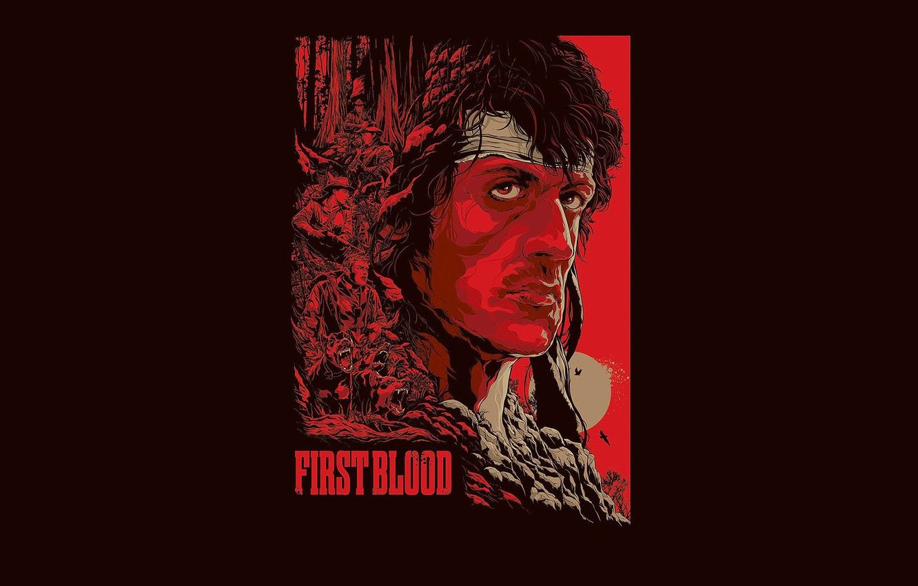 Wallpaper action, Sylvester Stallone, Rambo, First blood, John