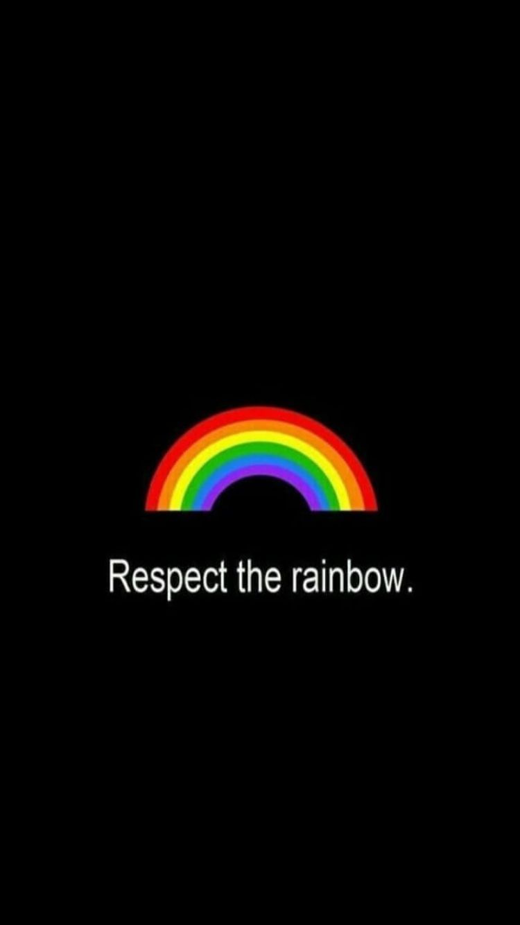 Respect The Rainbow. Rainbow wallpaper iphone, Rainbow, Rainbow wallpaper