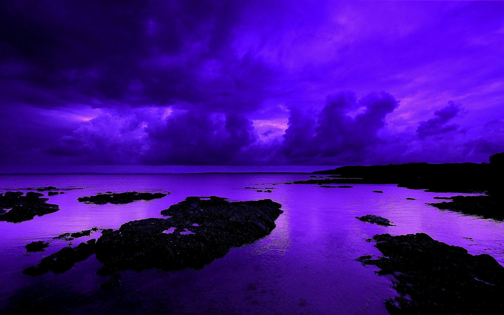 Purple Beach Sunset HD Wallpaper. Background Imagex1200