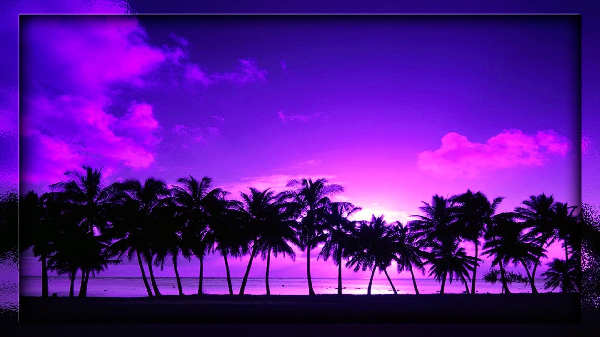 Purple Beach Sunset Wallpapers Wallpaper Cave