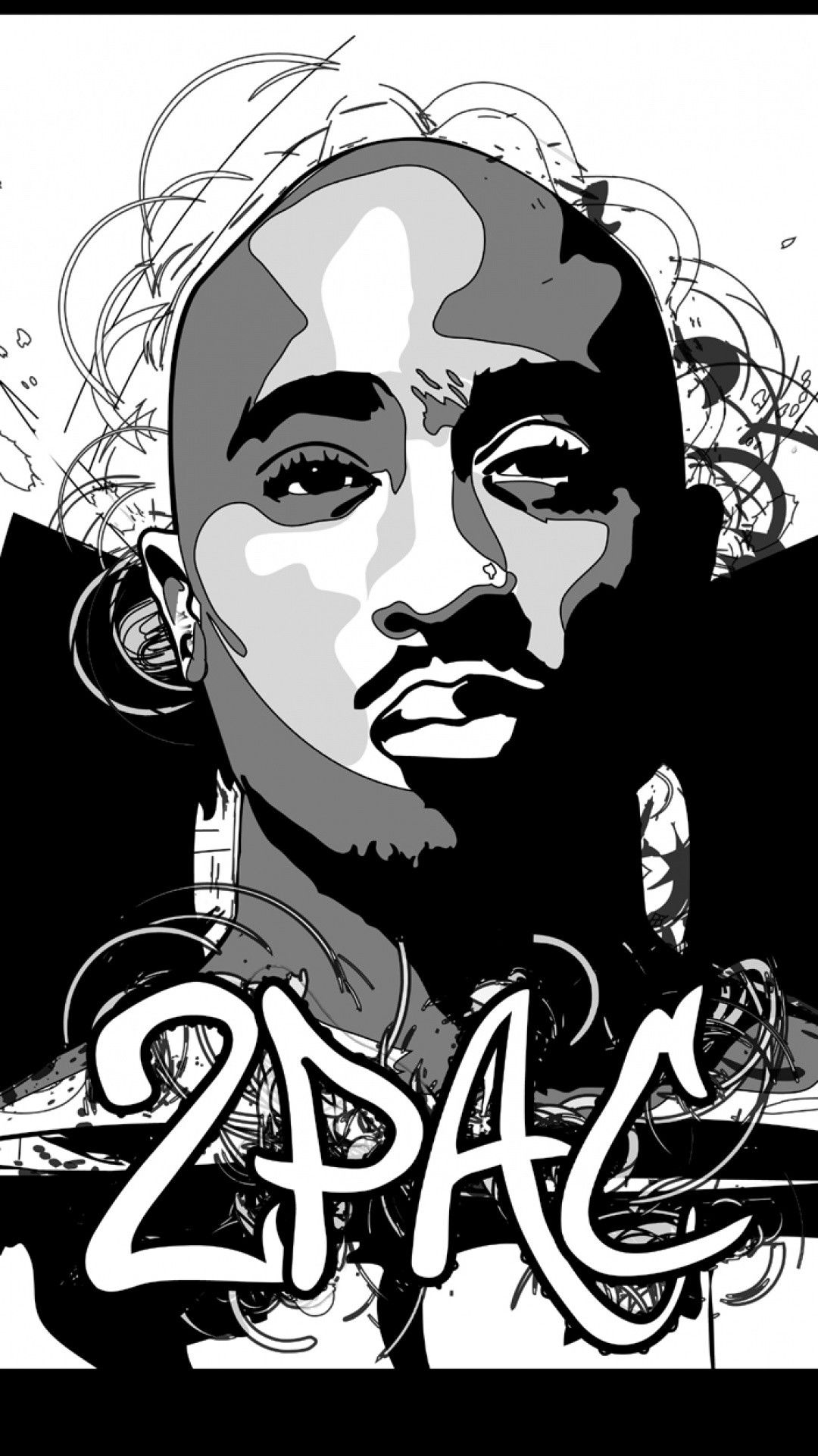 2pac Download Wallpaper For iPhone Life Tupac Logo