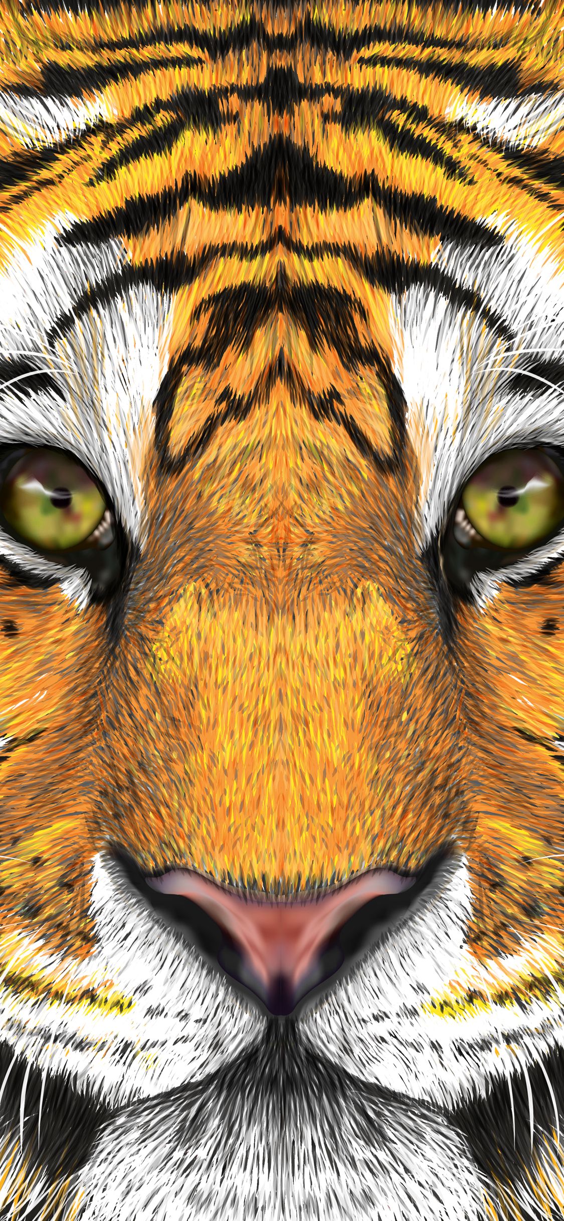 3D Boring Tiger FFA5414 Animal Removable Wallpaper Self - Etsy