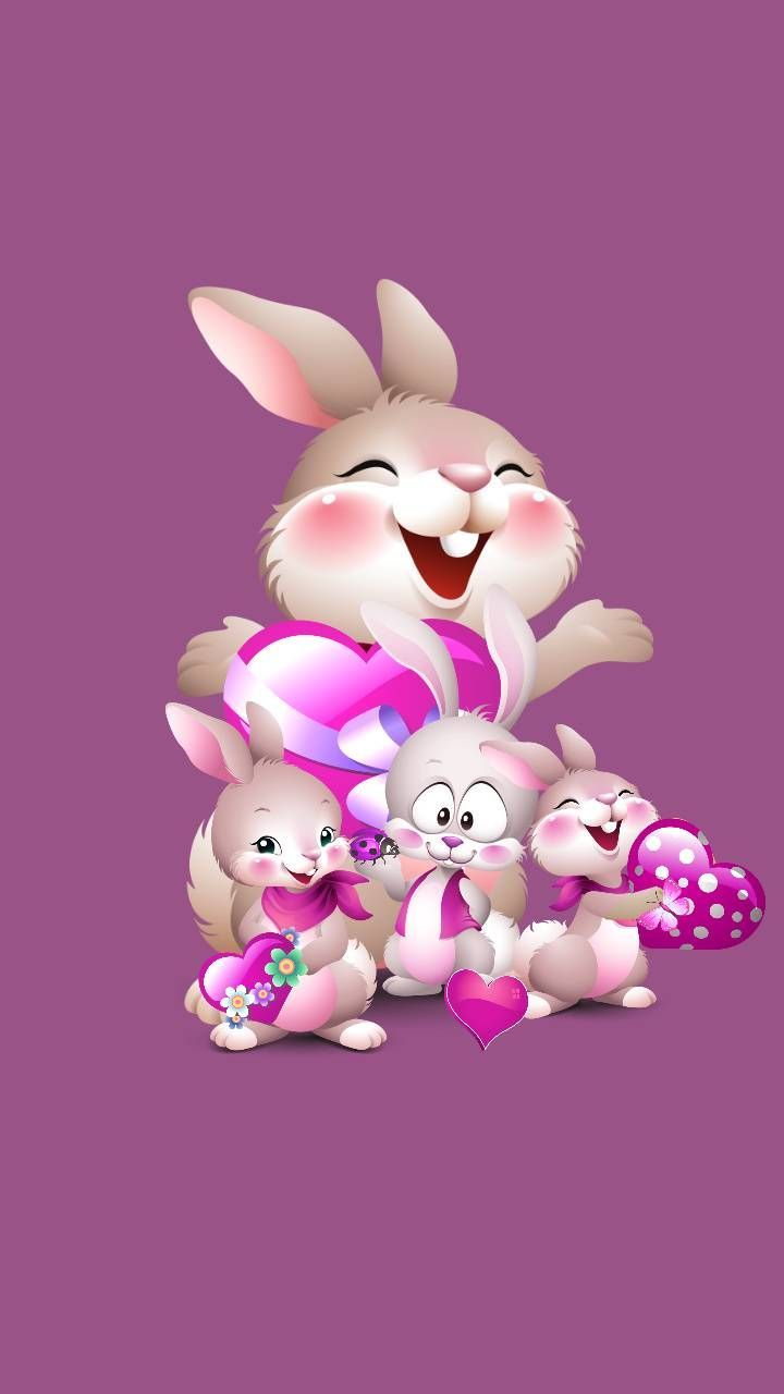 Download Rabbit family 1 Wallpaper