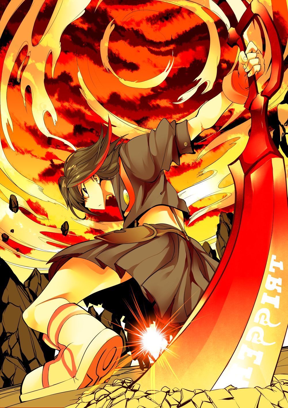 Matoi Ryuuko (Ryuuko Matoi), Mobile Wallpaper Anime