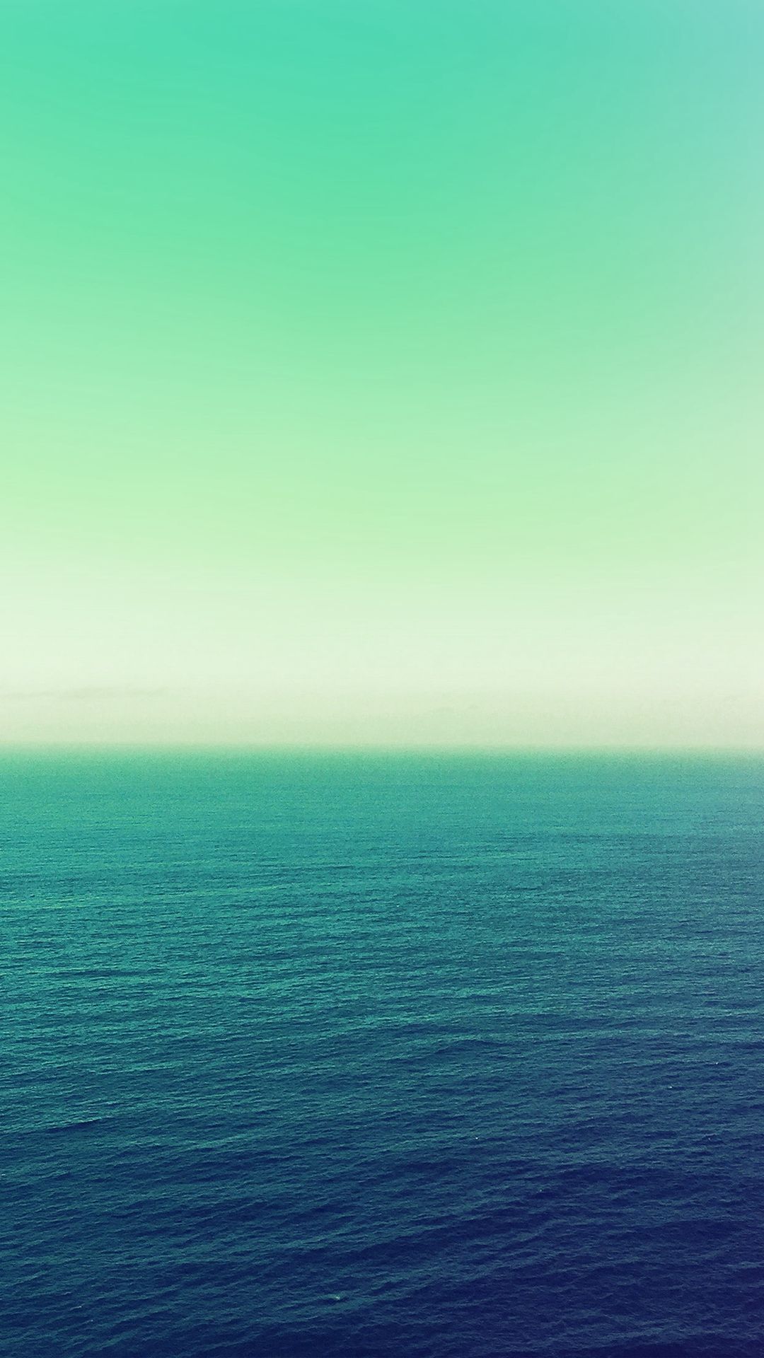 Calm Sea Green Ocean Water Summer Day Nature iPhone 8 Wallpaper Free Download