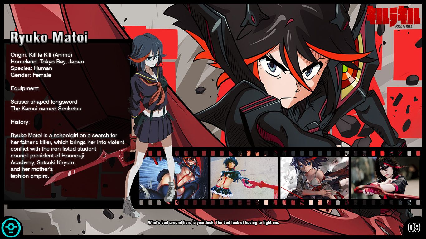 Kill La Kill  Ryūko Matoi Mobile Wallpaper  Anime  HD Mobile Walls