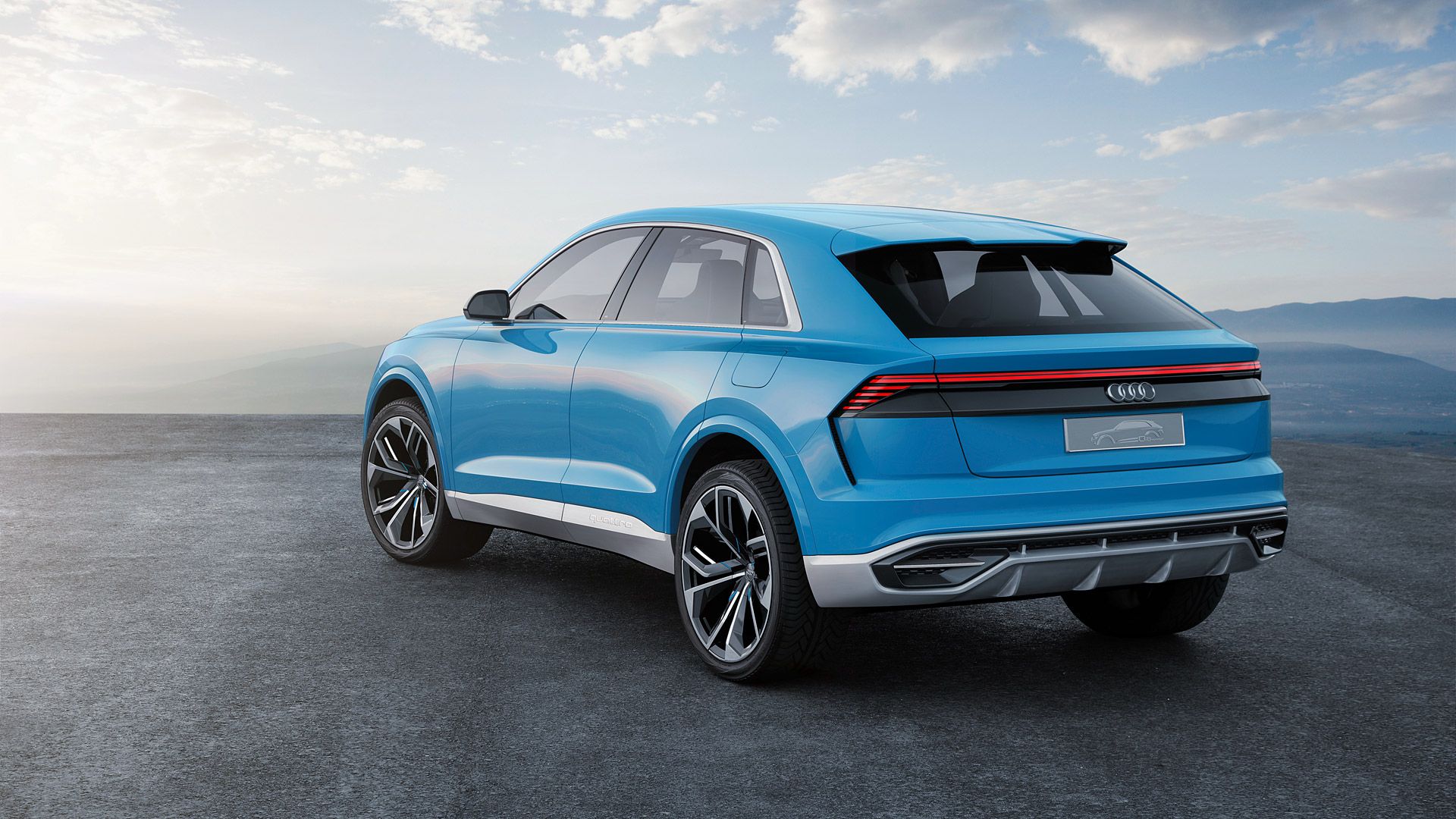 Audi Q8 Rear View Wallpaper 66023 1920x1080px