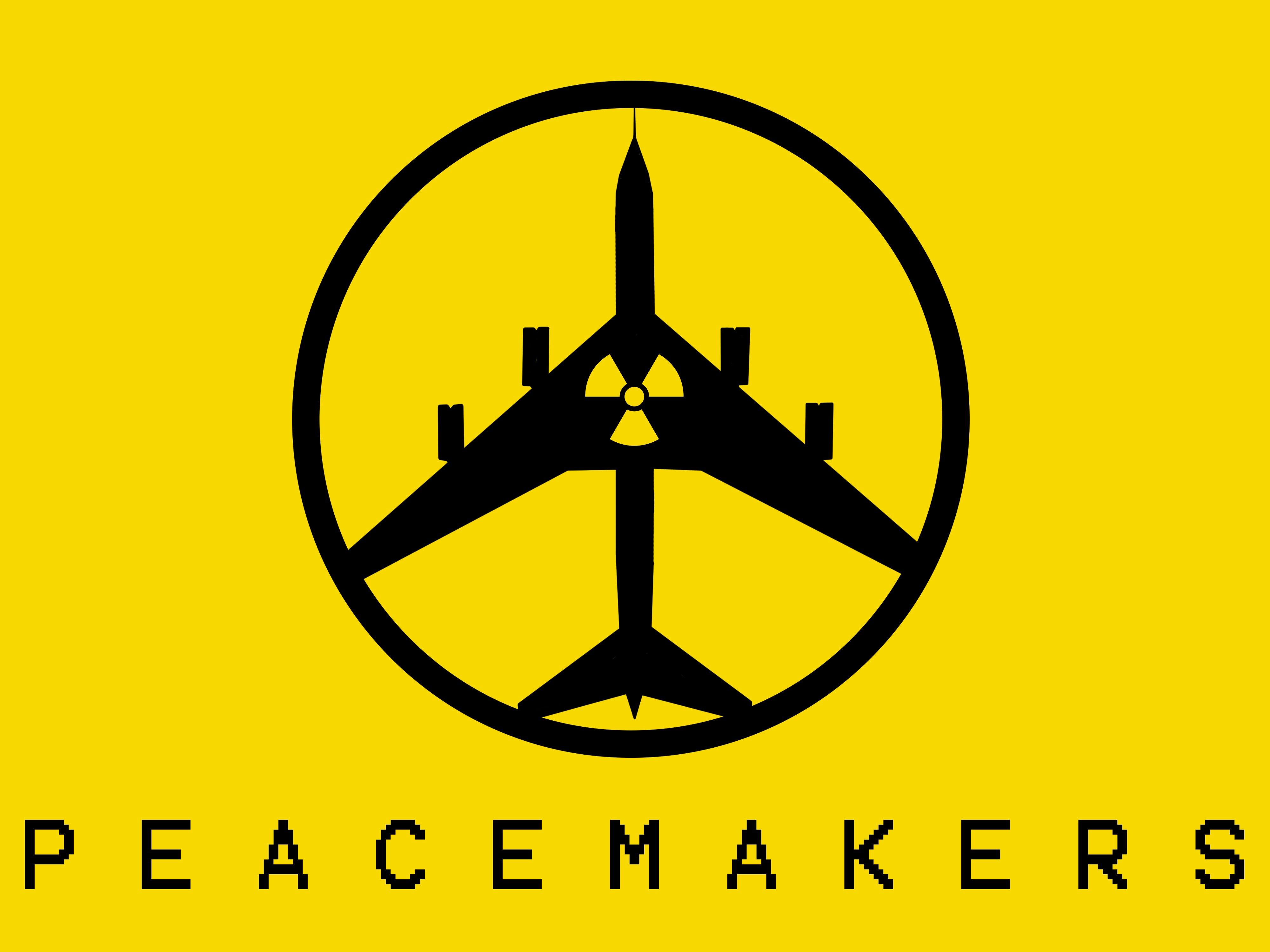 peace, War, Nuclear, Bomber, Yellow background, Minimalism, Metal