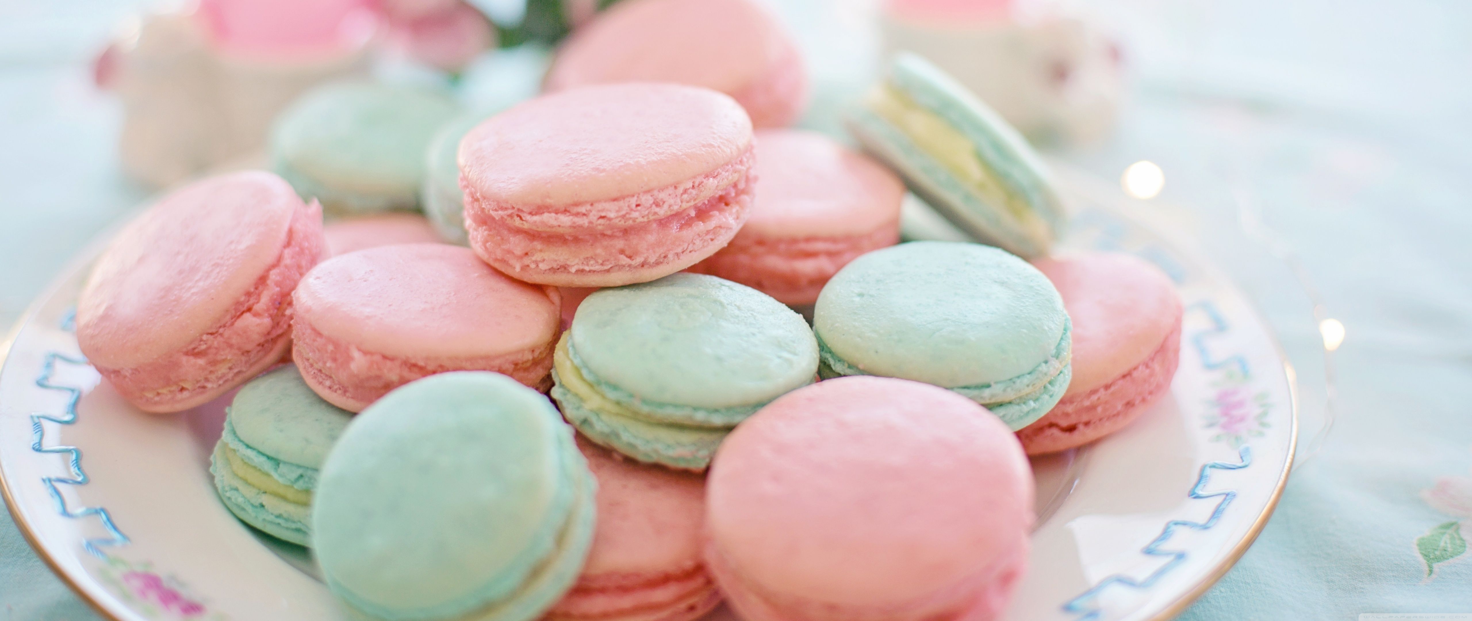 Pastel Macarons Aesthetic Ultra HD Desktop Background Wallpaper