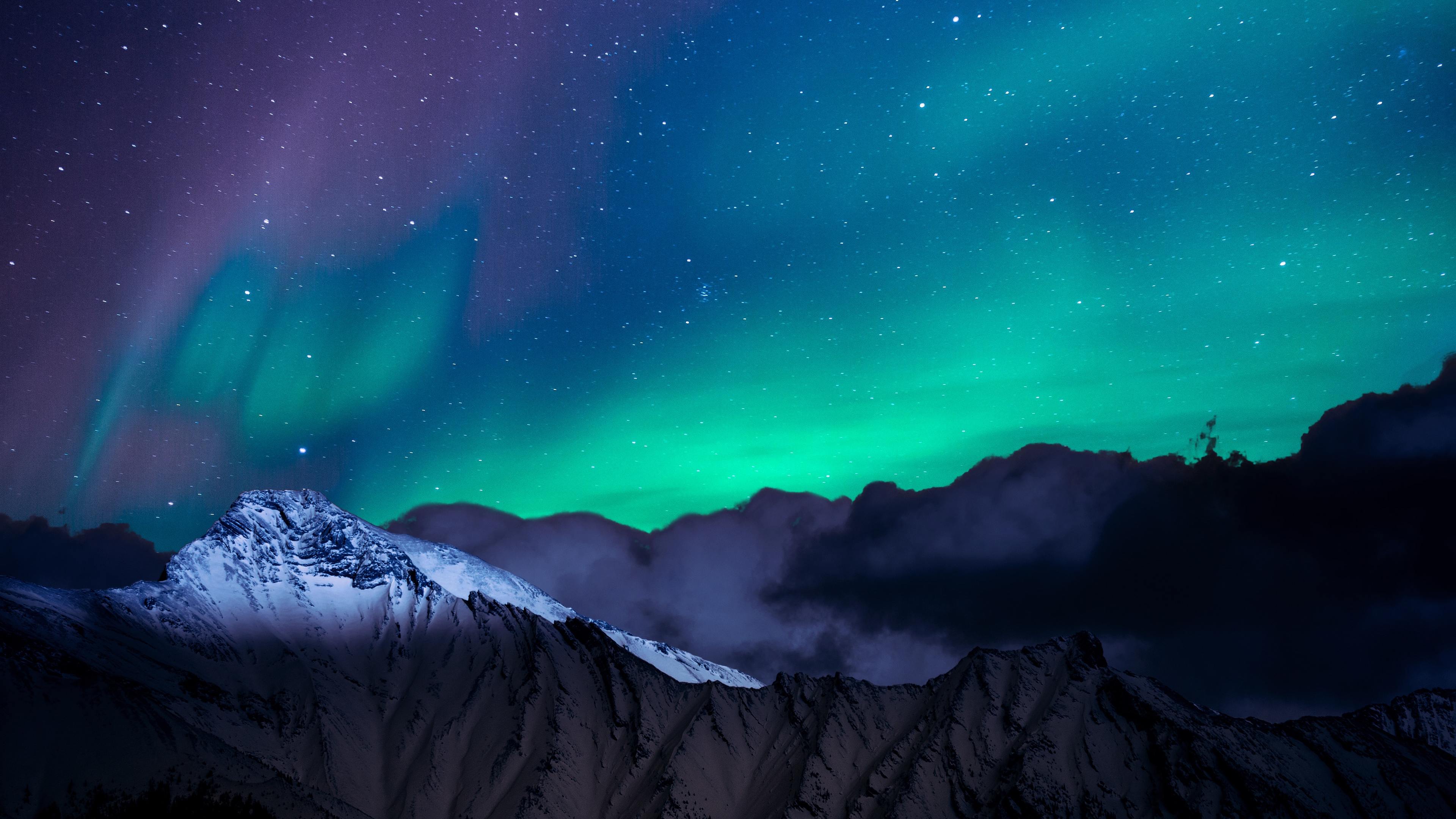 Wallpaper 4k Northern Lights Night Sky Mountains Landscape 4k 4k Wallpaper, Aurora Wallpaper, Hd Wallpaper, Nature Wallpaper, Northern Lights Wallpaper, Sky Wallpaper, Stars Wallpaper