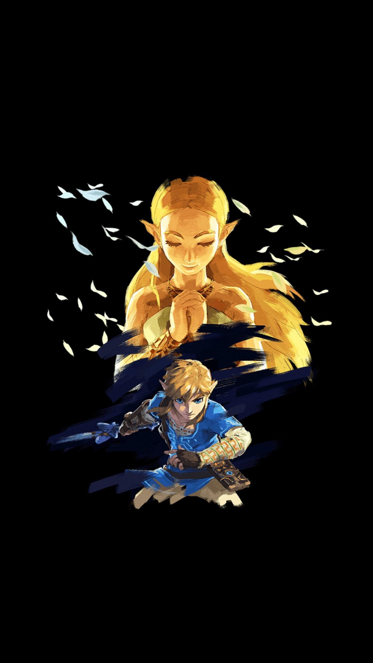 Link and Zelda [1242x2208]