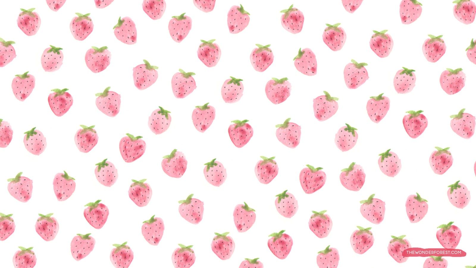 Kawaii Strawberry Wallpaper