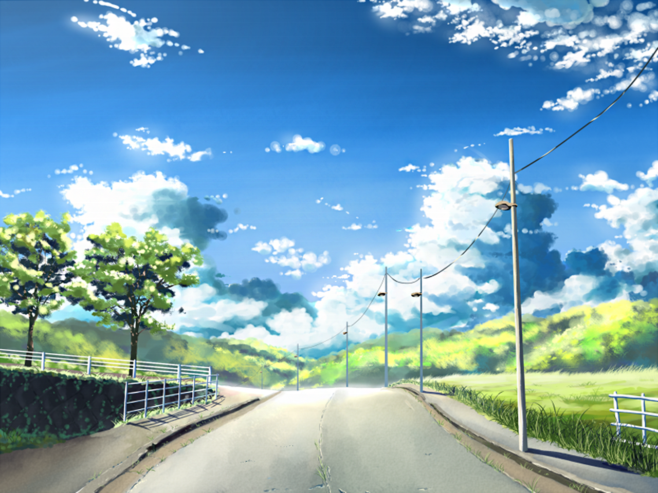 Anime Road Wallpapers - Wallpaper Cave