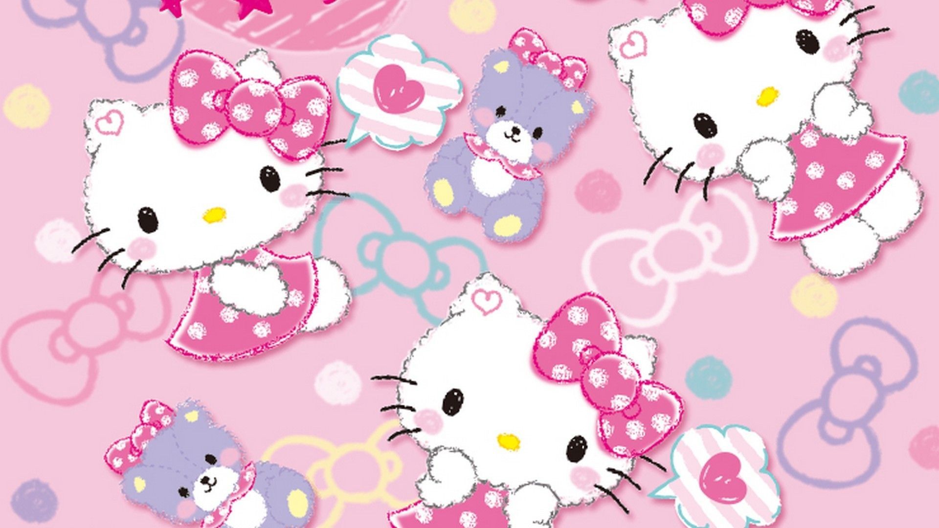 Pink Hello Kitty Computer Wallpapers Wallpaper Cave