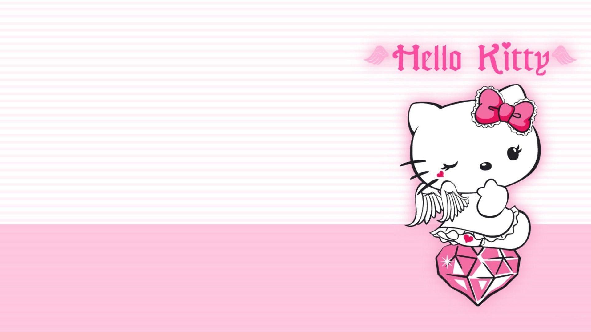 Free download Pink Hello Kitty Background - 1920x1080
