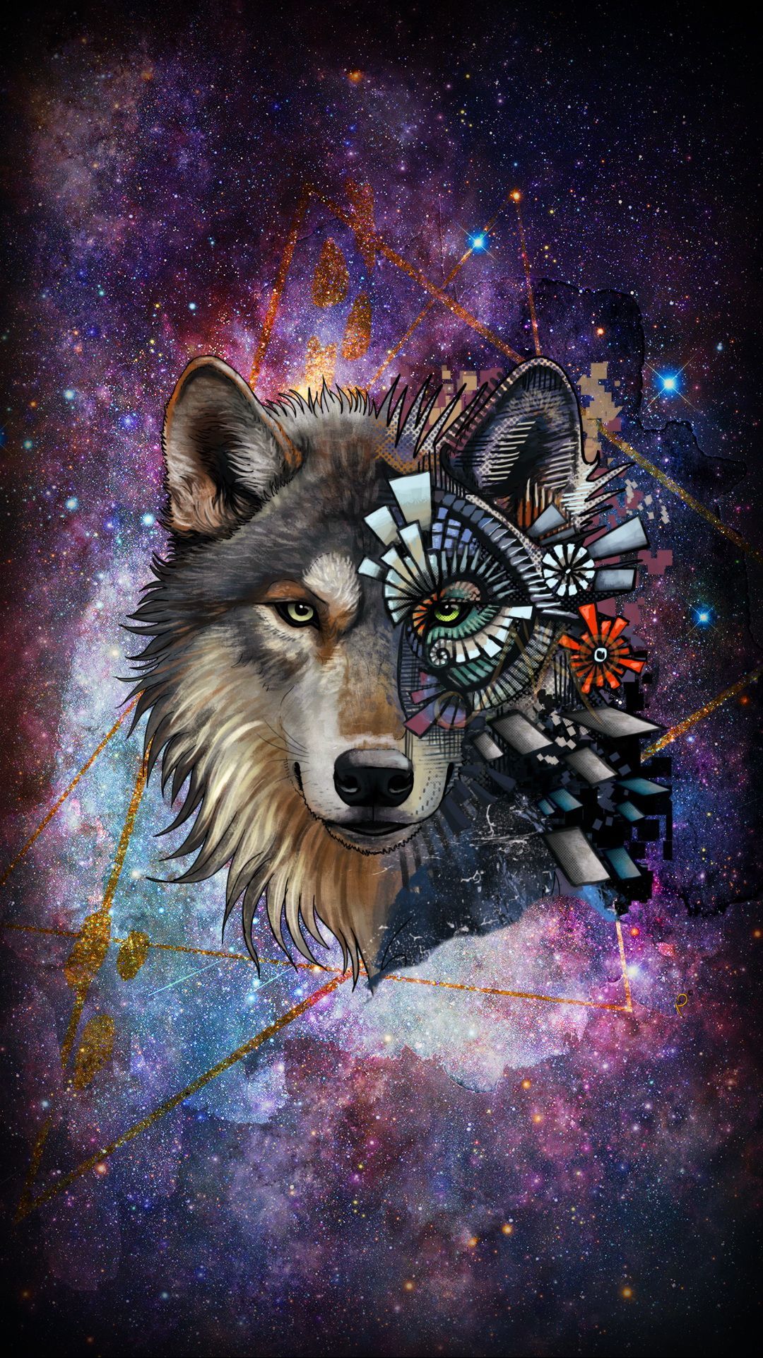Galaxy Wolf. Animal wallpaper, Galaxy wolf, Animals
