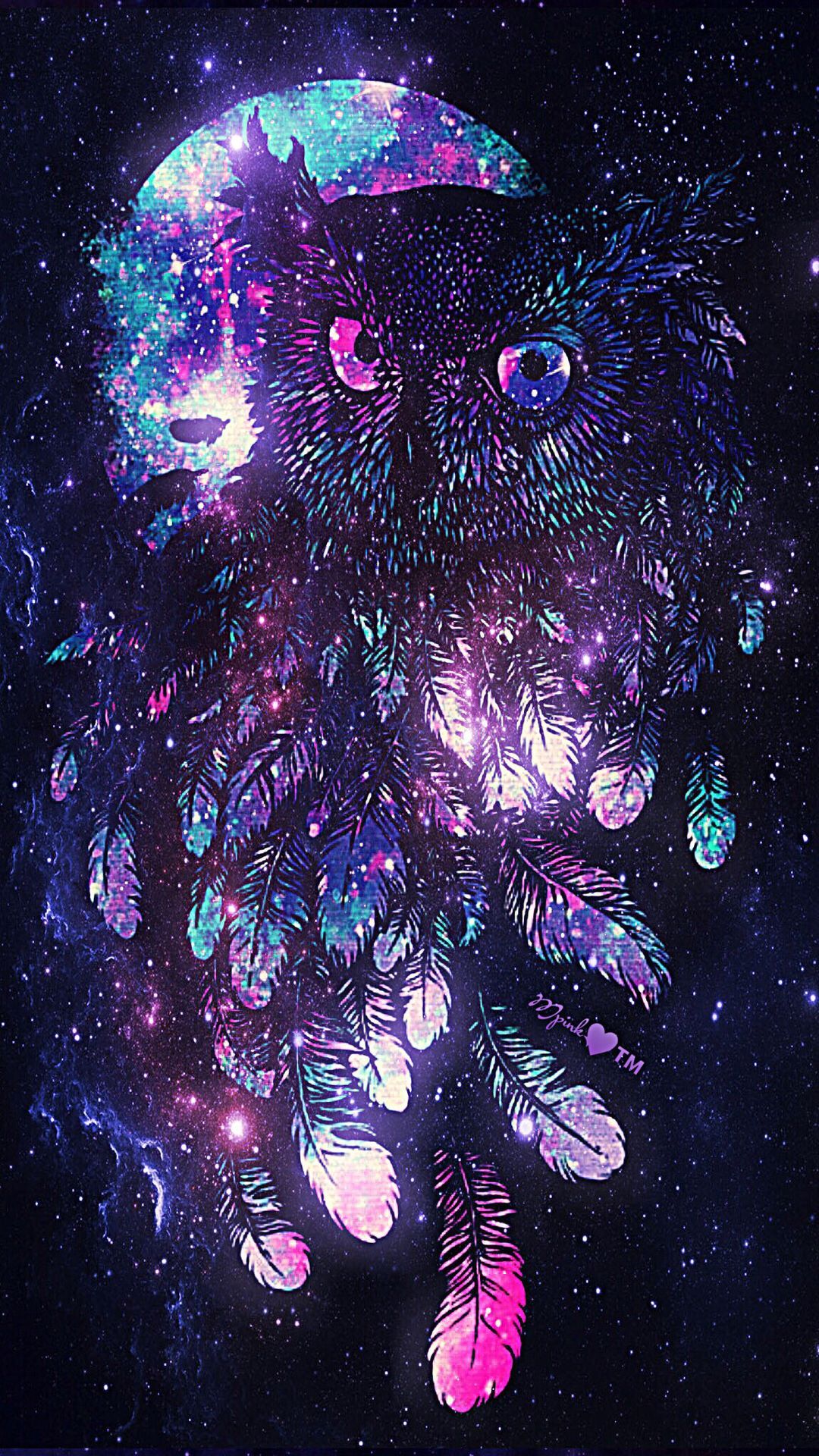 Owl Galaxy Wallpaper. Galaxy wallpaper, Owl wallpaper, Owl artwork