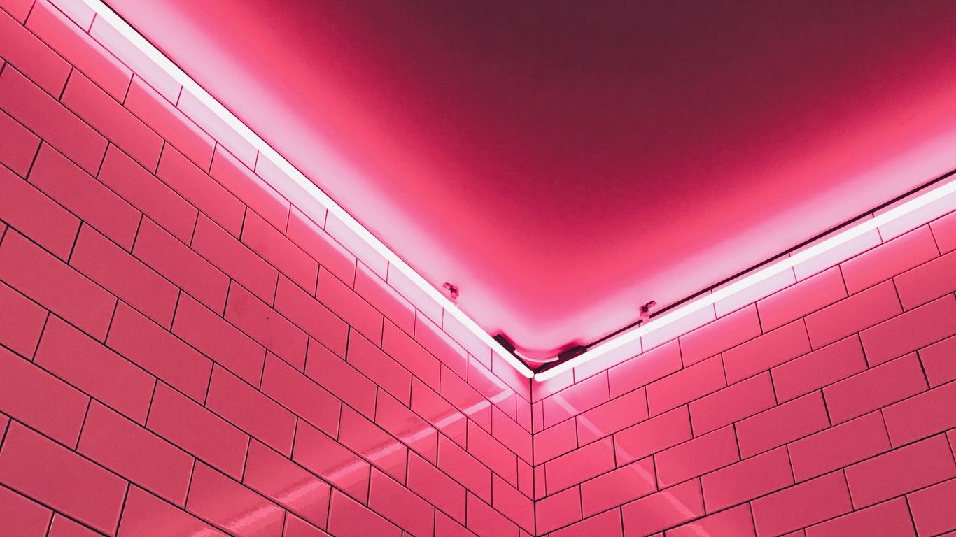 Wallpaper Wall, Light, Pink, Tile Aesthetic Background Wide, Download Wallpaper