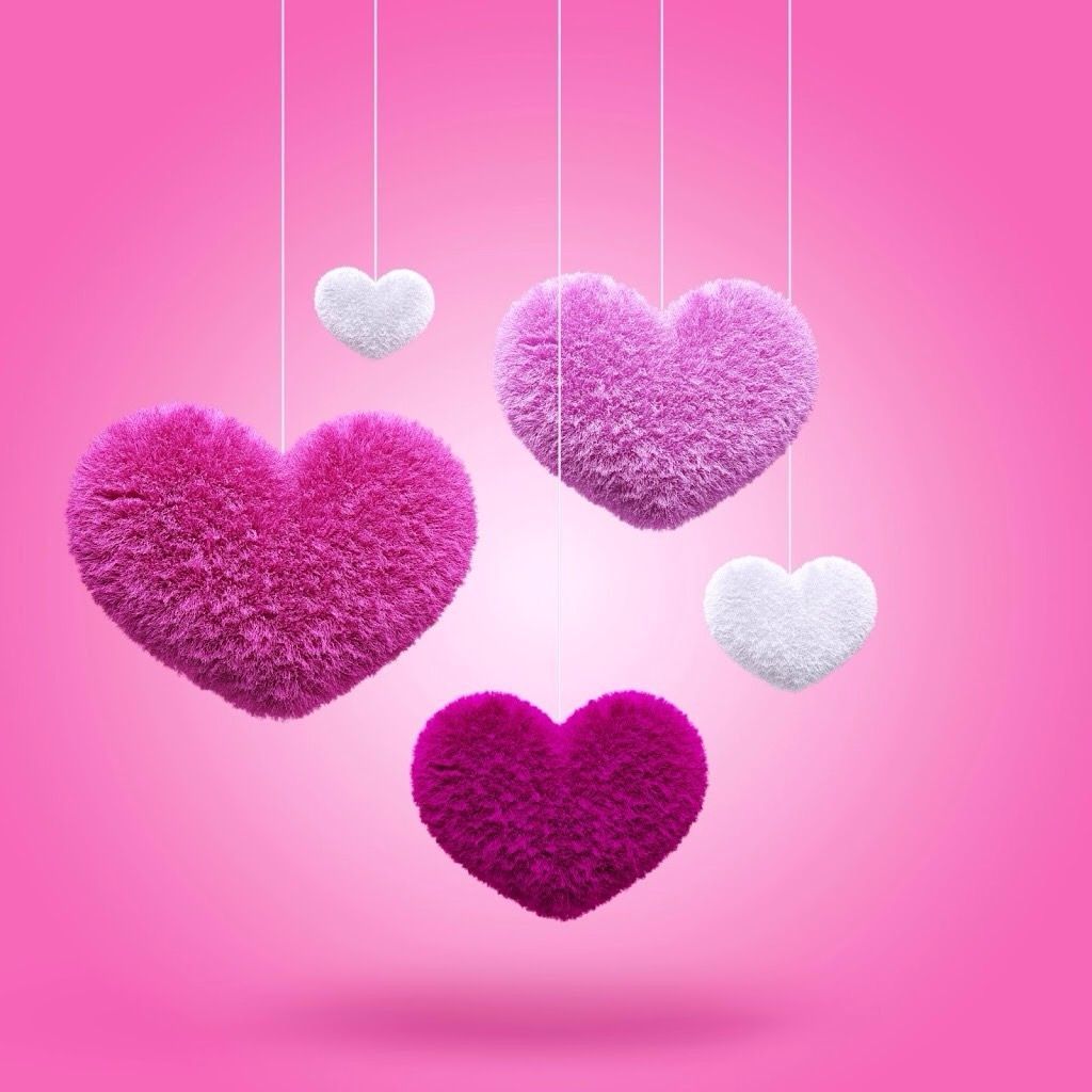 Puffy Hearts. Heart wallpaper, Pink wallpaper, Love wallpaper