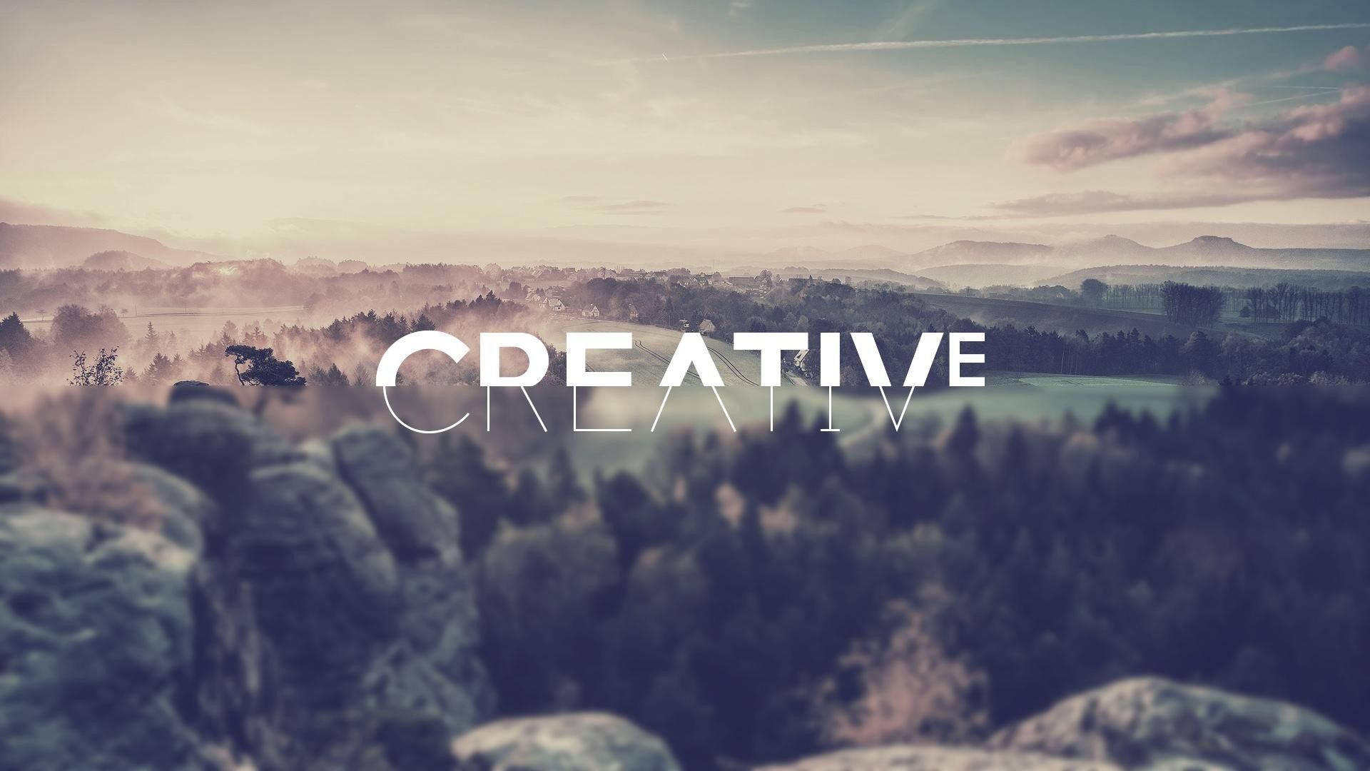 Landscape, Typography, Blurred, Filter, Creativity Wallpaper HD