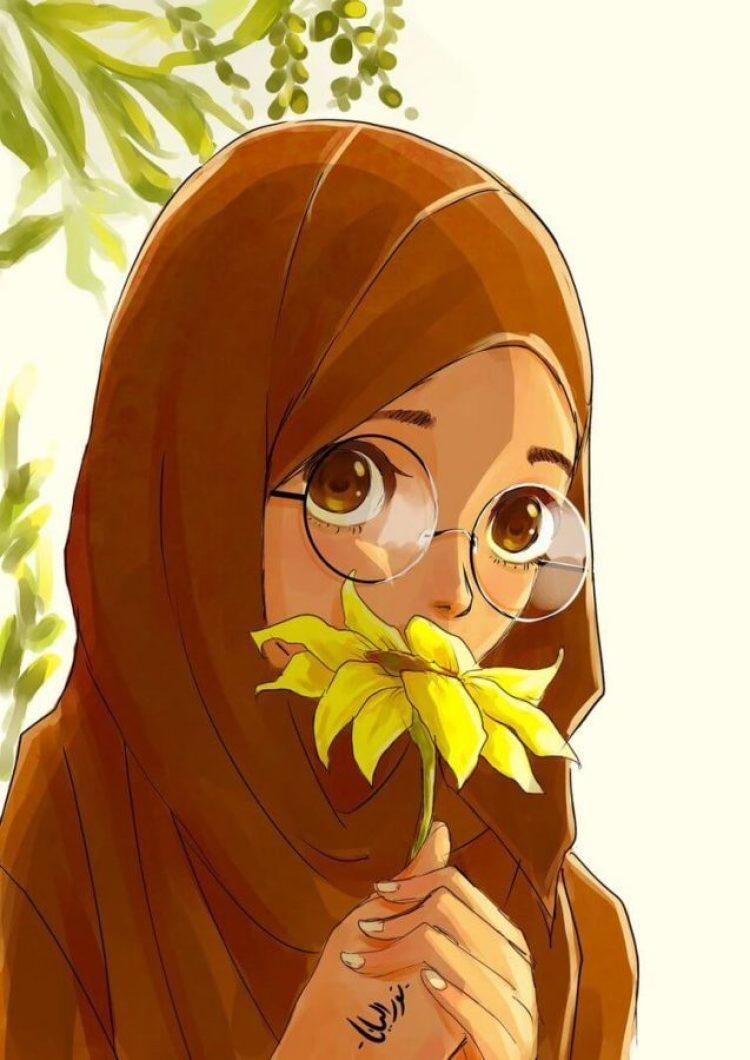 Gambar Keren Anime Hijab
