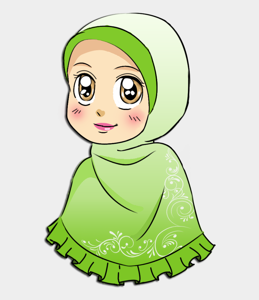 Alhamdulillah Islamic Girl Cartoon Wallpaper