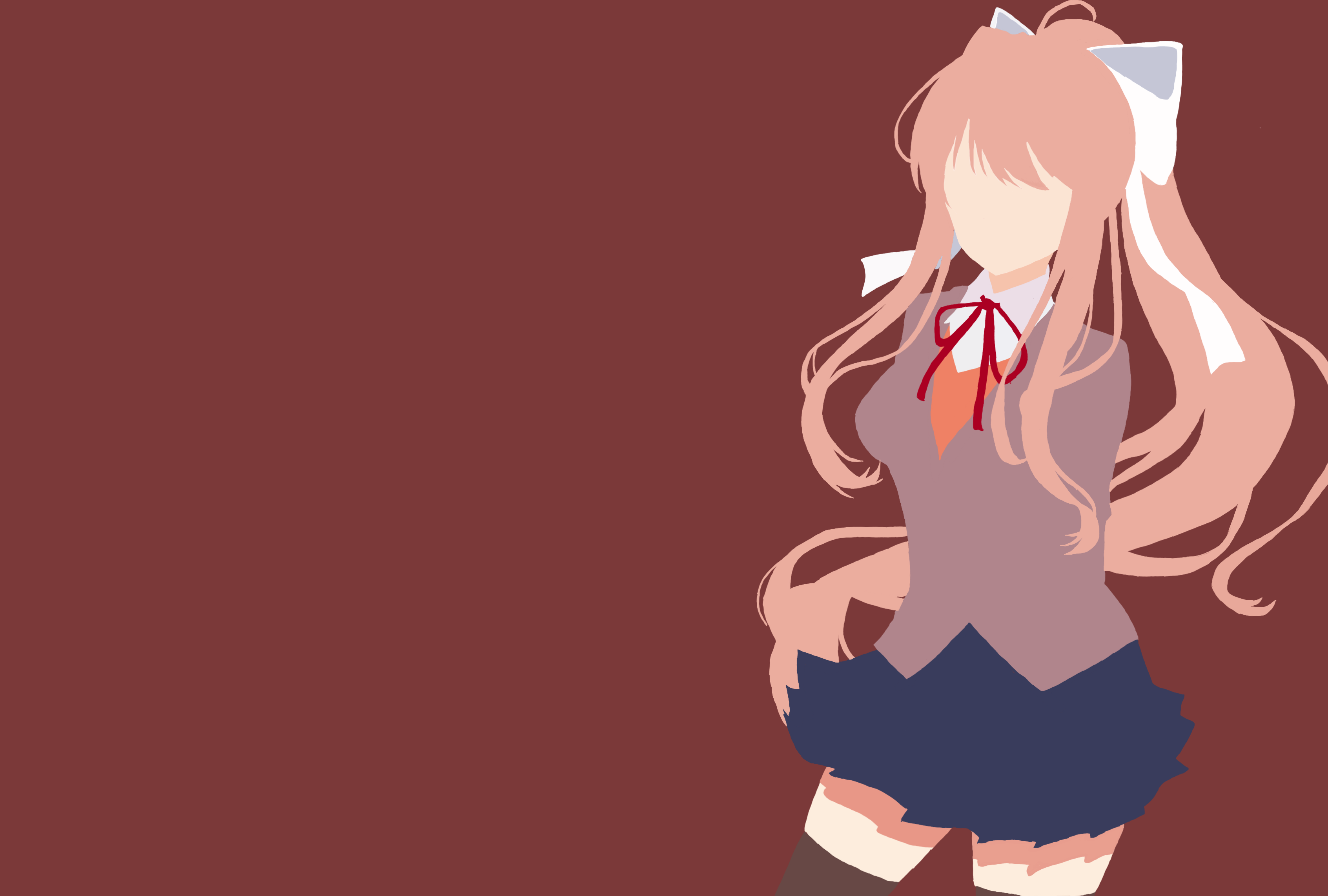 DDLC Monika Wallpapers Wallpaper Cave