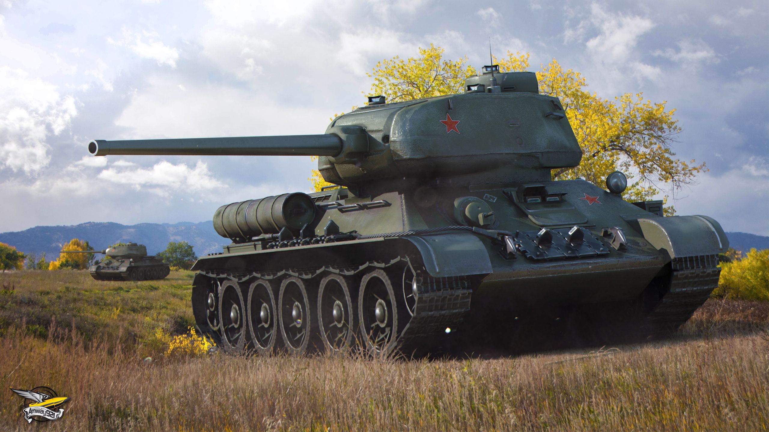 Desktop Wallpaper World Of Tanks T 34 Tank T 34 85 3D 2560x1440