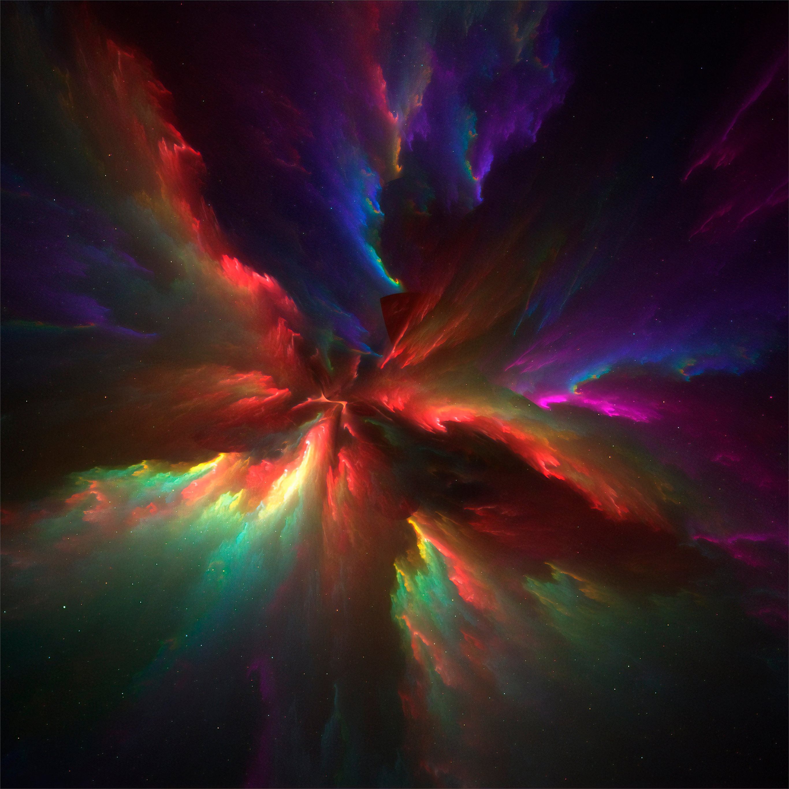 the colors of universe abstract 4k iPad Pro Wallpaper Free Download