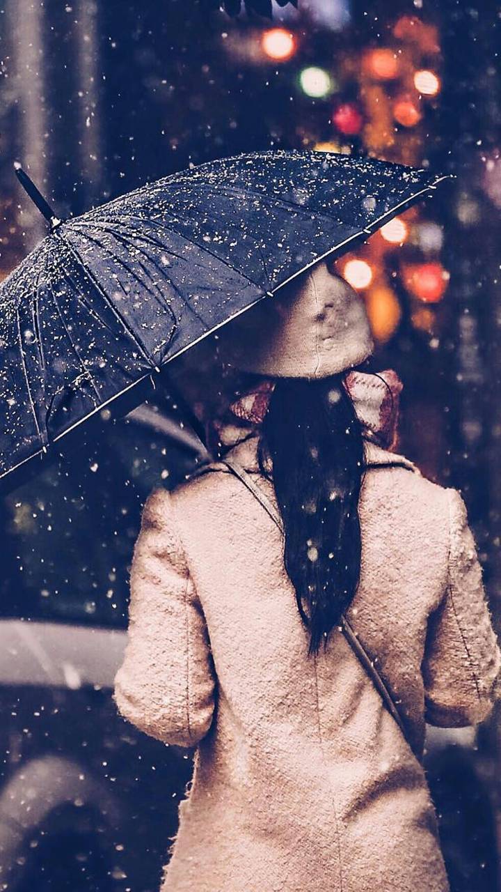 Girl With Umbrella Wallpapers Wallpaper Cave