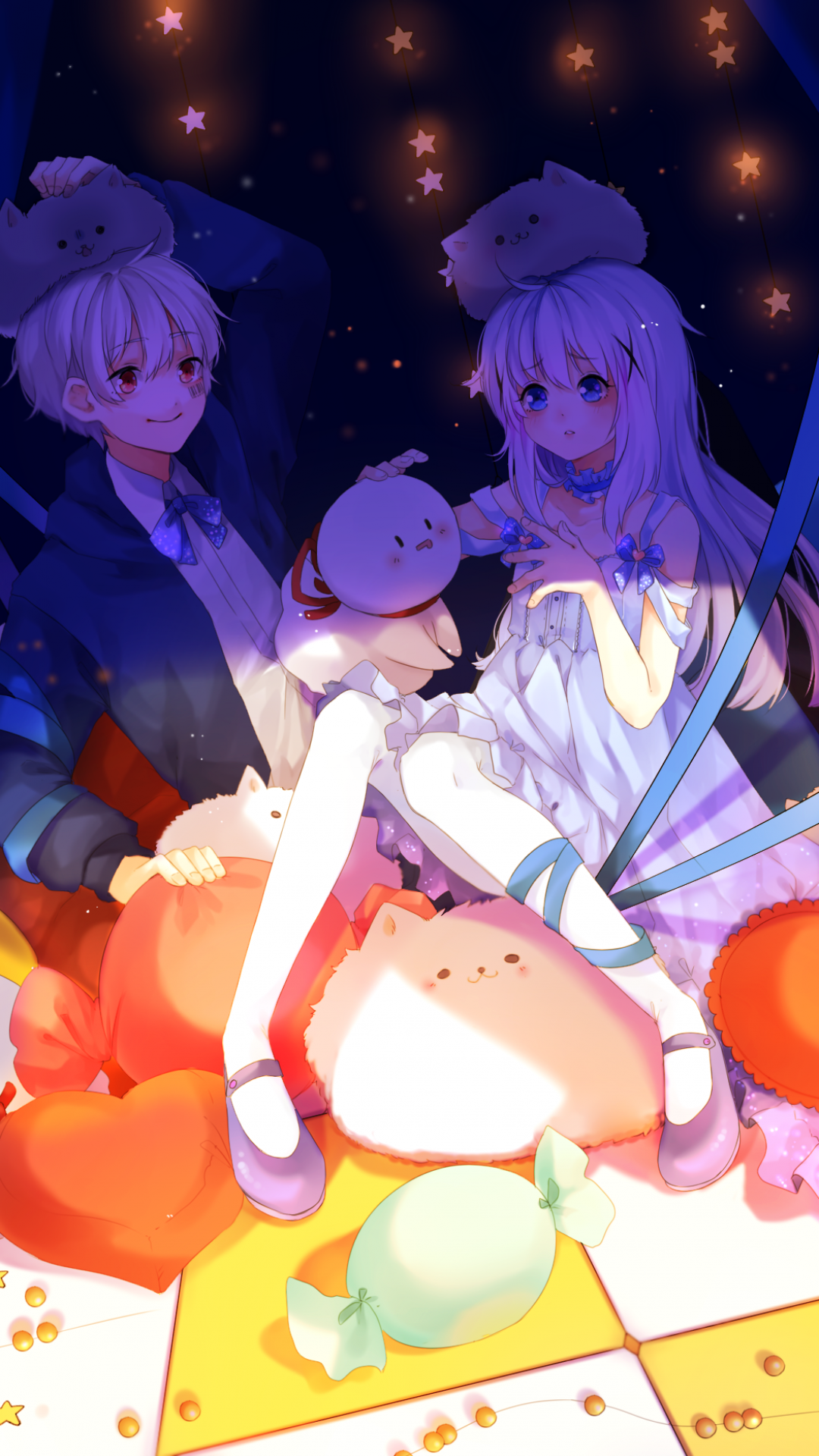 Download 1080x1920 Mafumafu, Kafuu Chino, Dress, Crossover