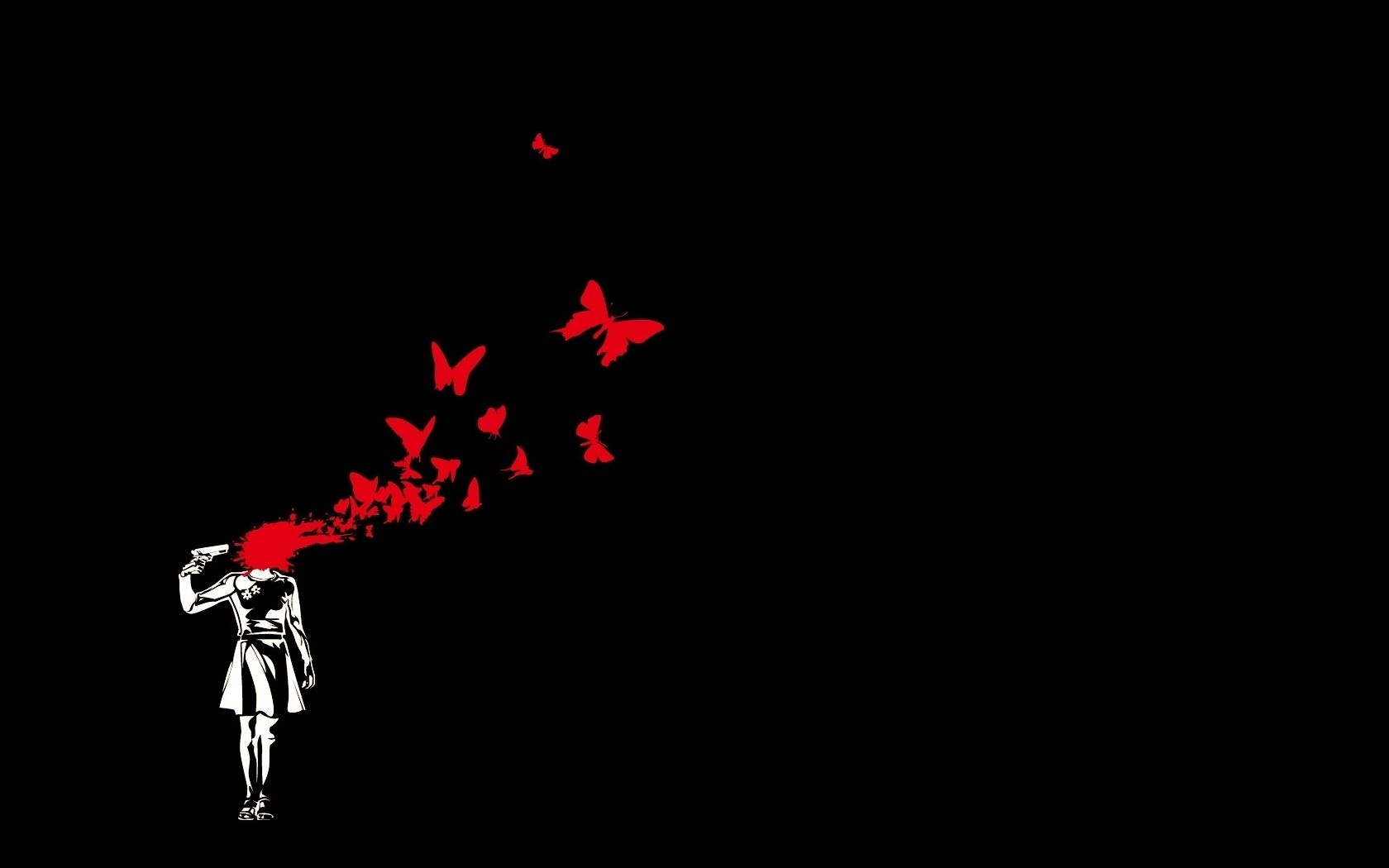 Anime Black Background HD wallpaper