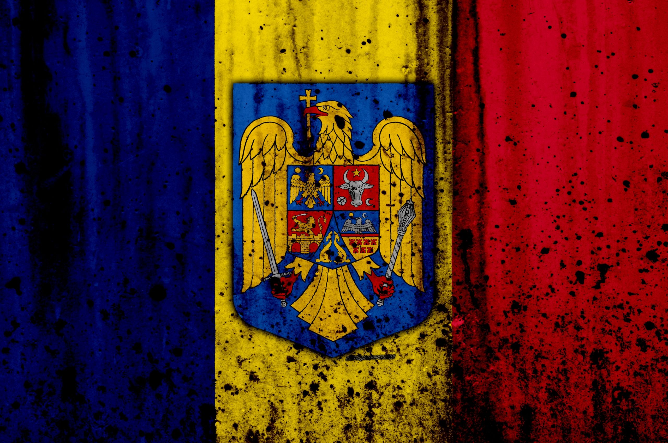 Флаг и герб румынии