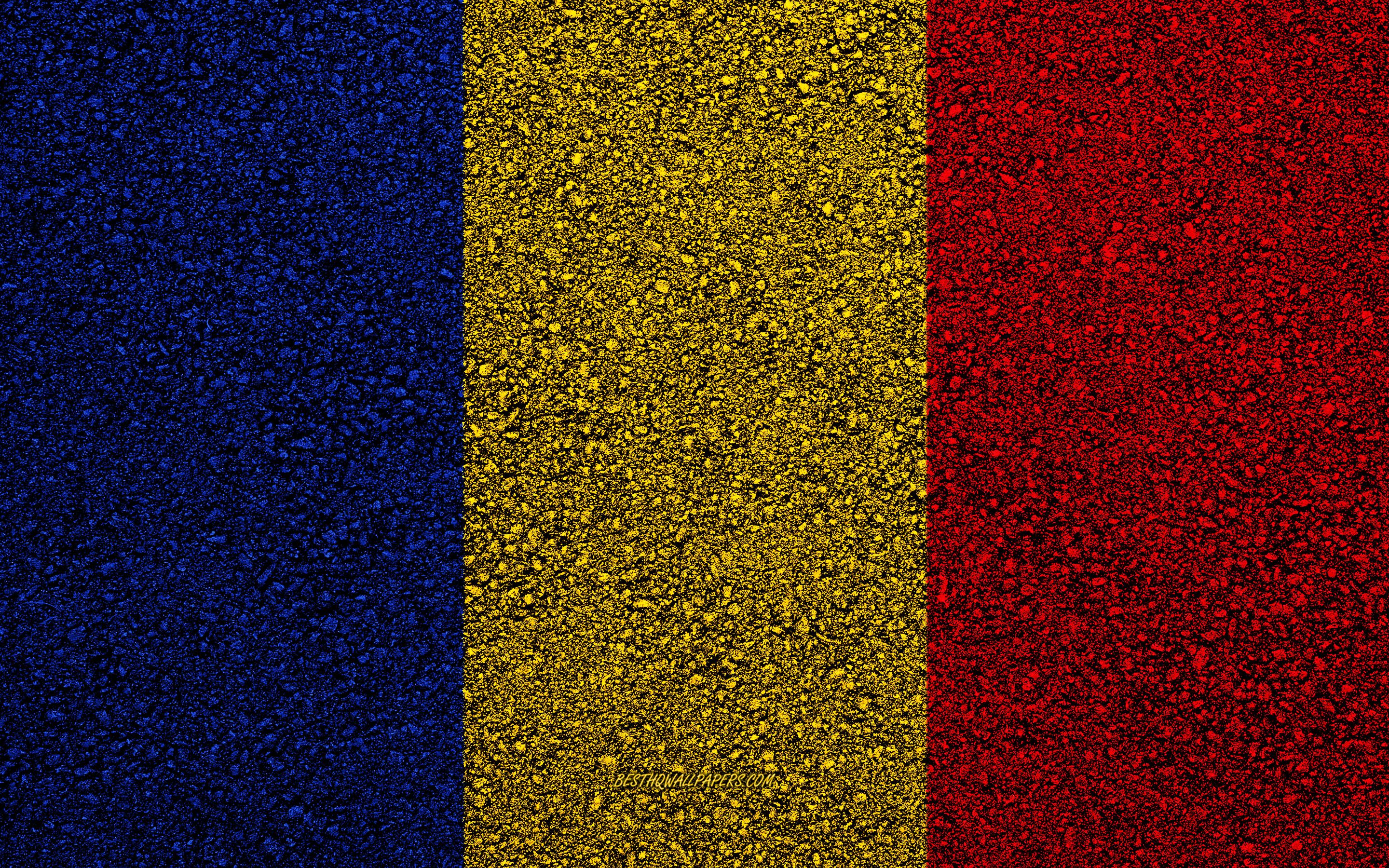 Download wallpaper Flag of Romania, asphalt texture, flag on asphalt, Romania flag, Europe, Romania, flags of european countries, Romanian flag for desktop with resolution 2880x1800. High Quality HD picture wallpaper