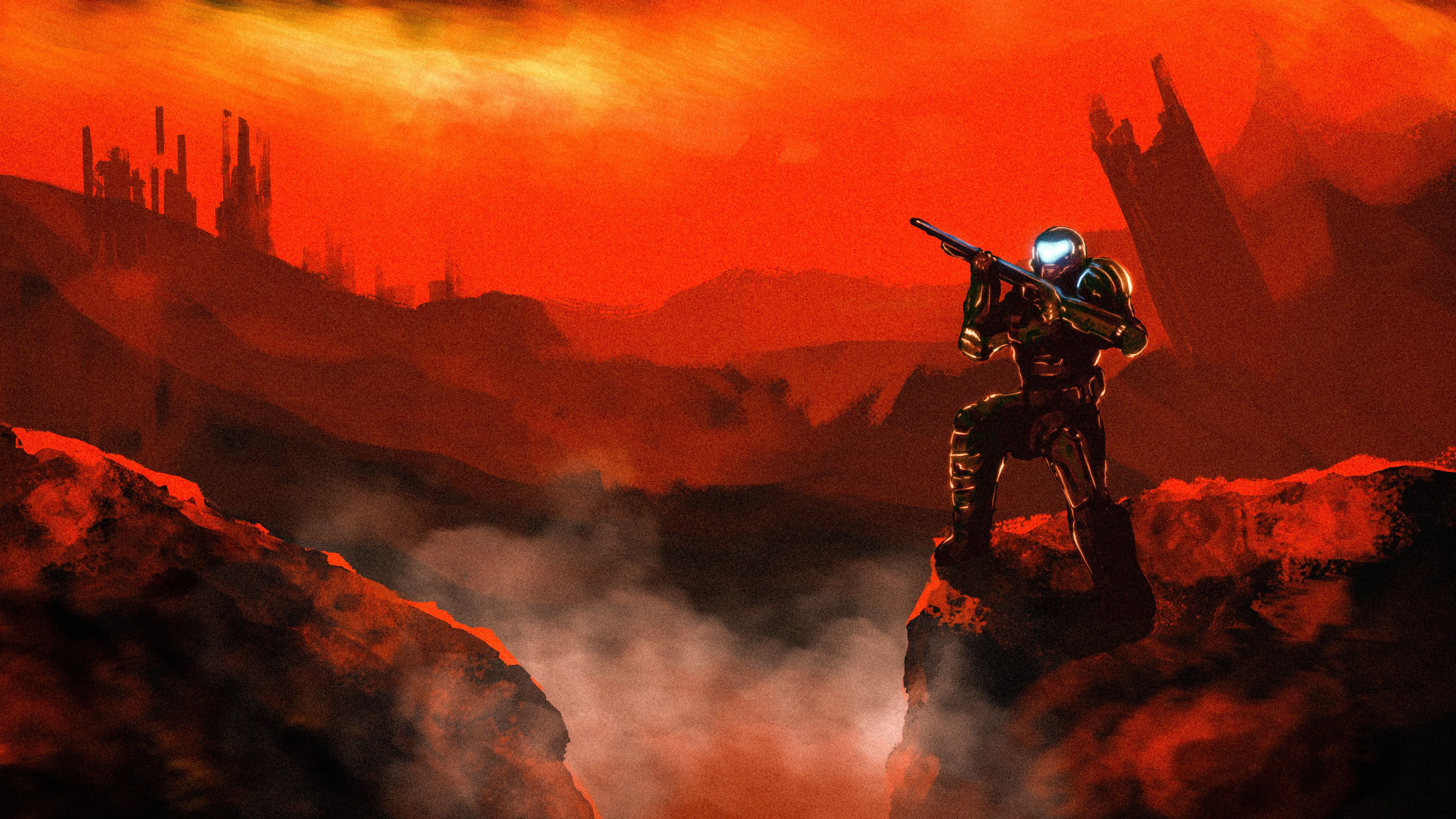 Doom Doom Slayer 4k, HD Games, 4k Wallpaper, Image, Background