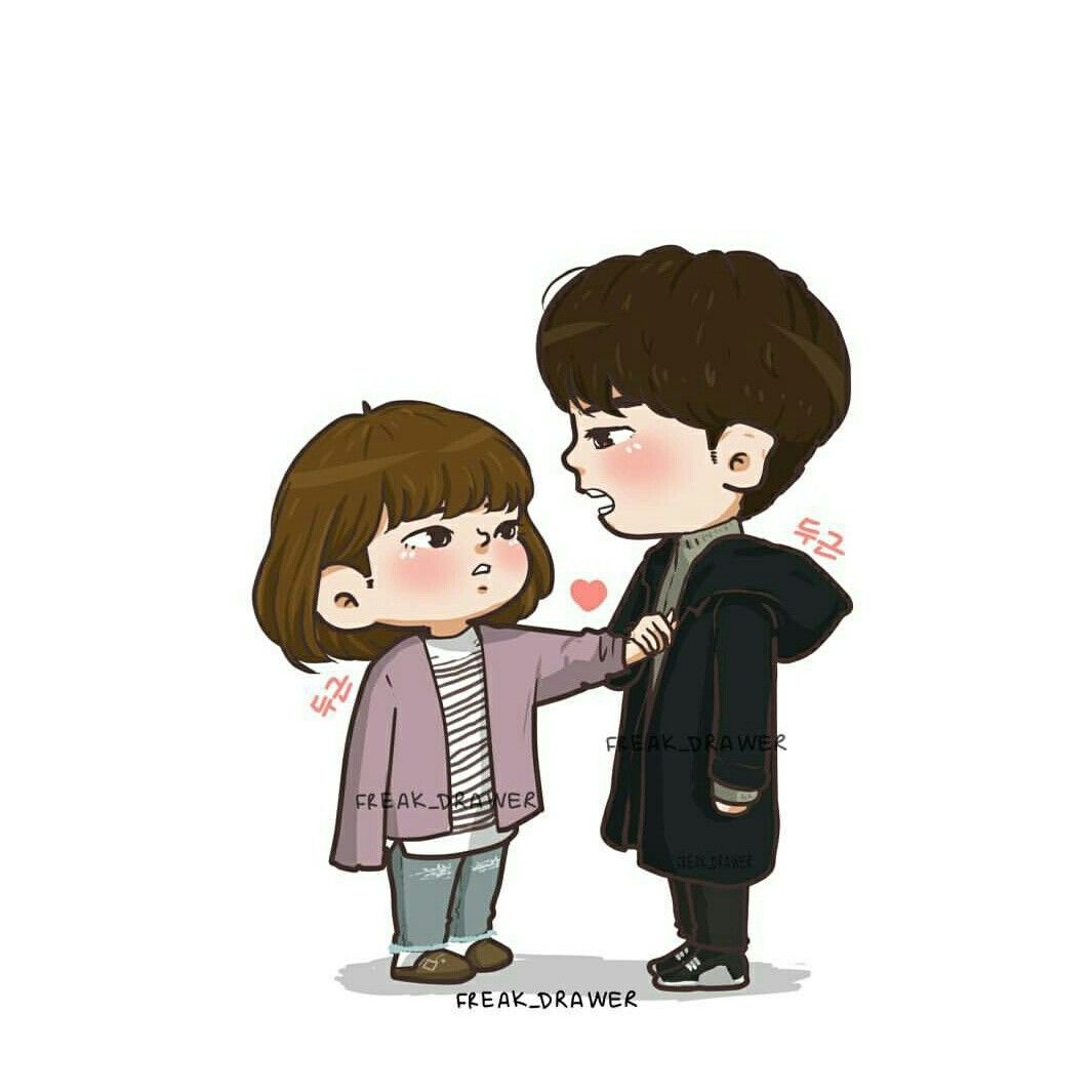 image about KDrama Cartoon. See more about kdrama, fanart and korean