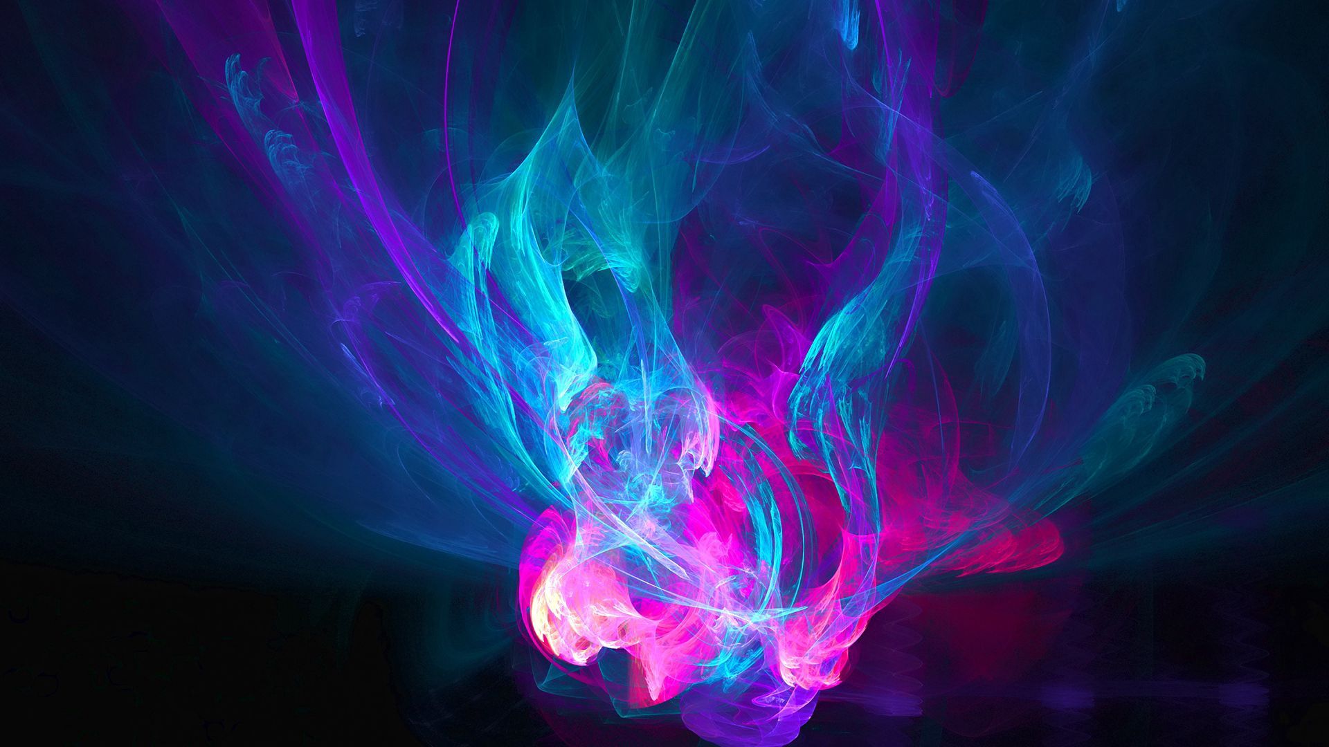 Download wallpaper 1920x1080 abstraction, light, pink, blue, purple, patterns HD background