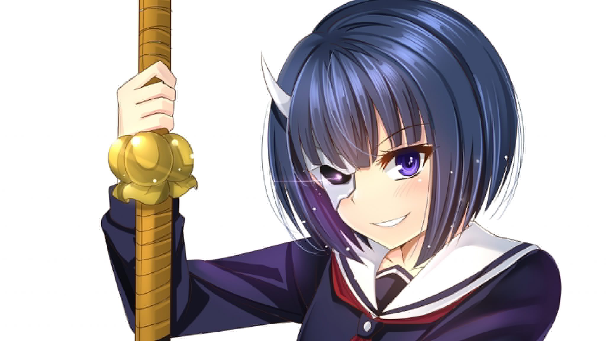Download 2048x1152 Wallpaper Onigawara Rin, Busou Shoujo